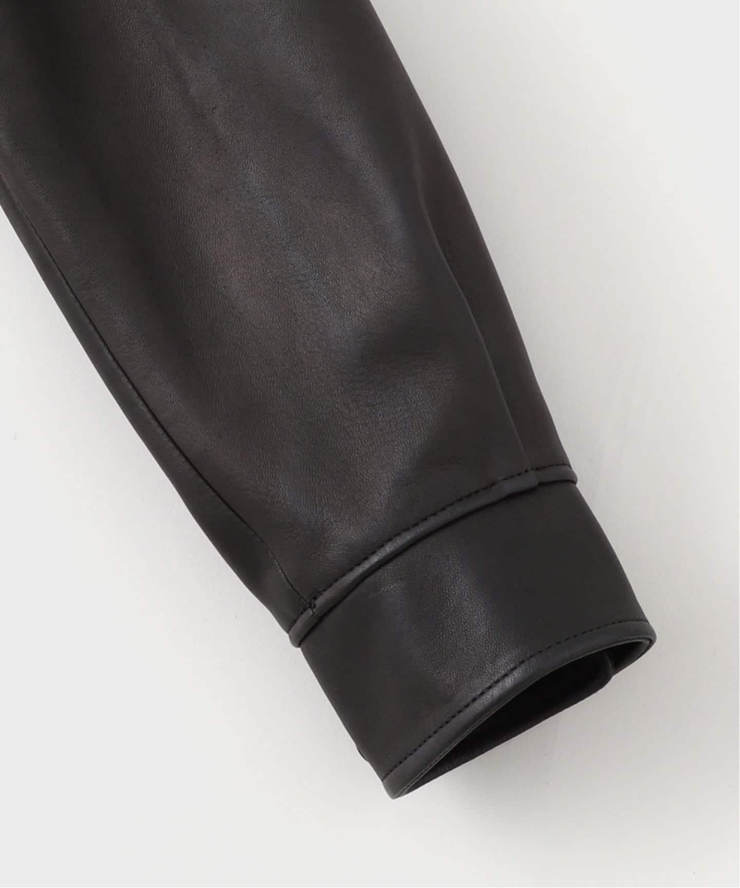 blurhms / ブラームス Breadcrumb Lamb Leather Zip Short Jacket