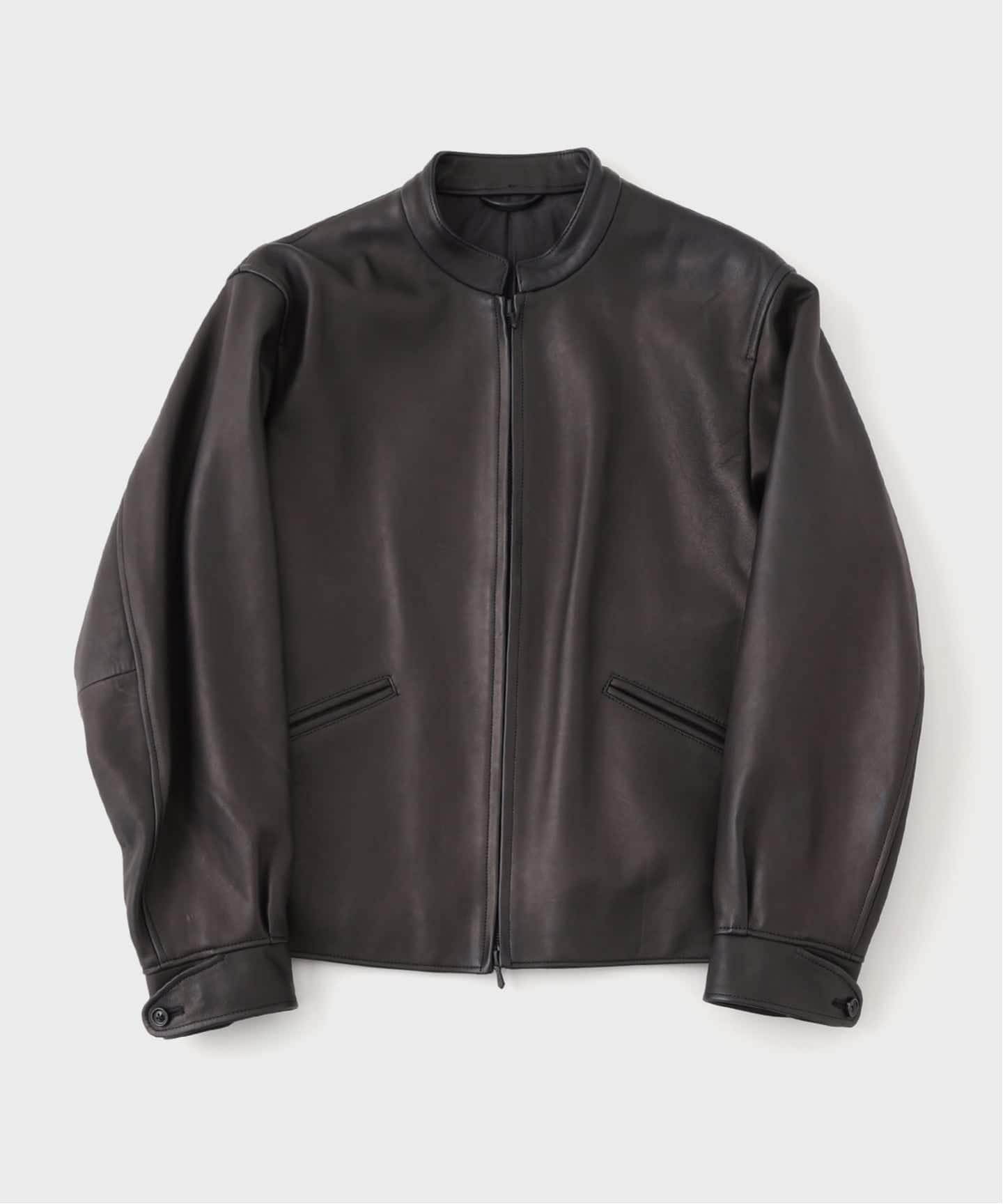 美品！ブラームス　レザージャケット 3 黒　ブラック　blurhms blurhms / ブラームス Breadcrumb Lamb Leather Zip Short Jacket