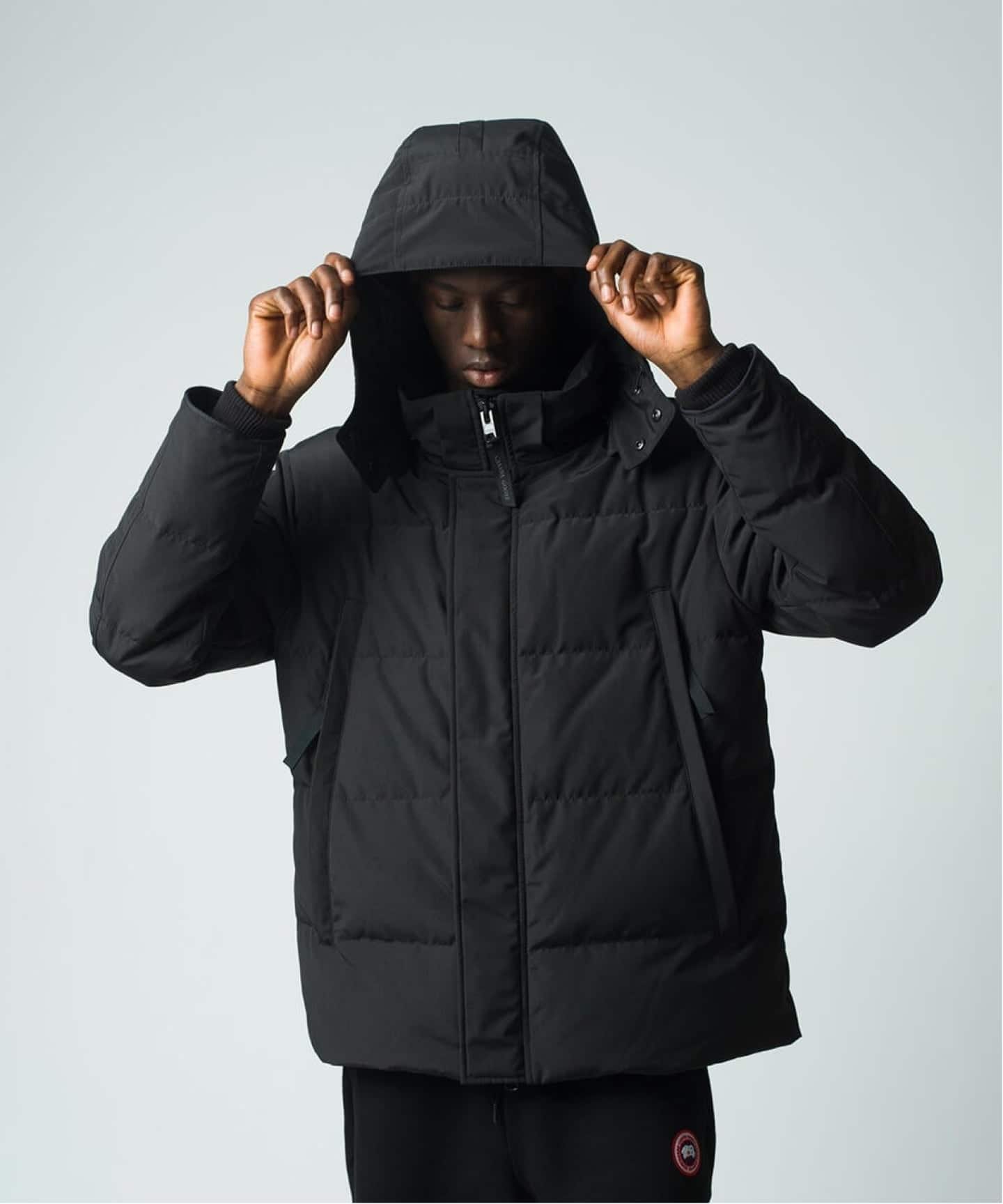 カナダグース ウィンダム パーカー ダウンジャケット ブラック CANADA GOOSE カナダグース Wyndham Parka BLACK LABELスタイル | 4050