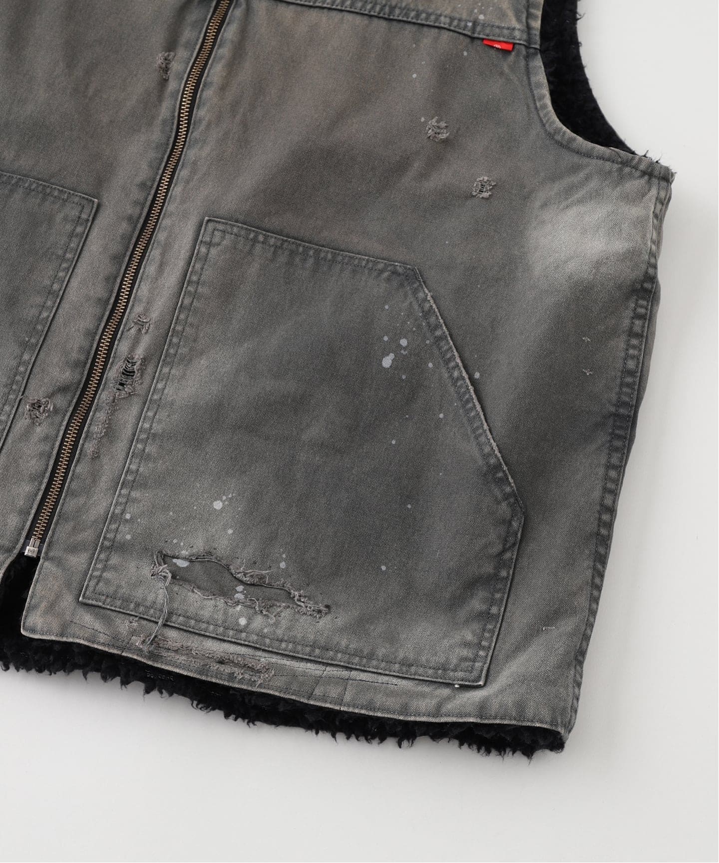 【ANACHRONORM】REVERSIBLE DUCK VEST ANACHRONORM / REMAKED REVERSIBLE DUCK VEST - YELLOW OCHER – BALANCE