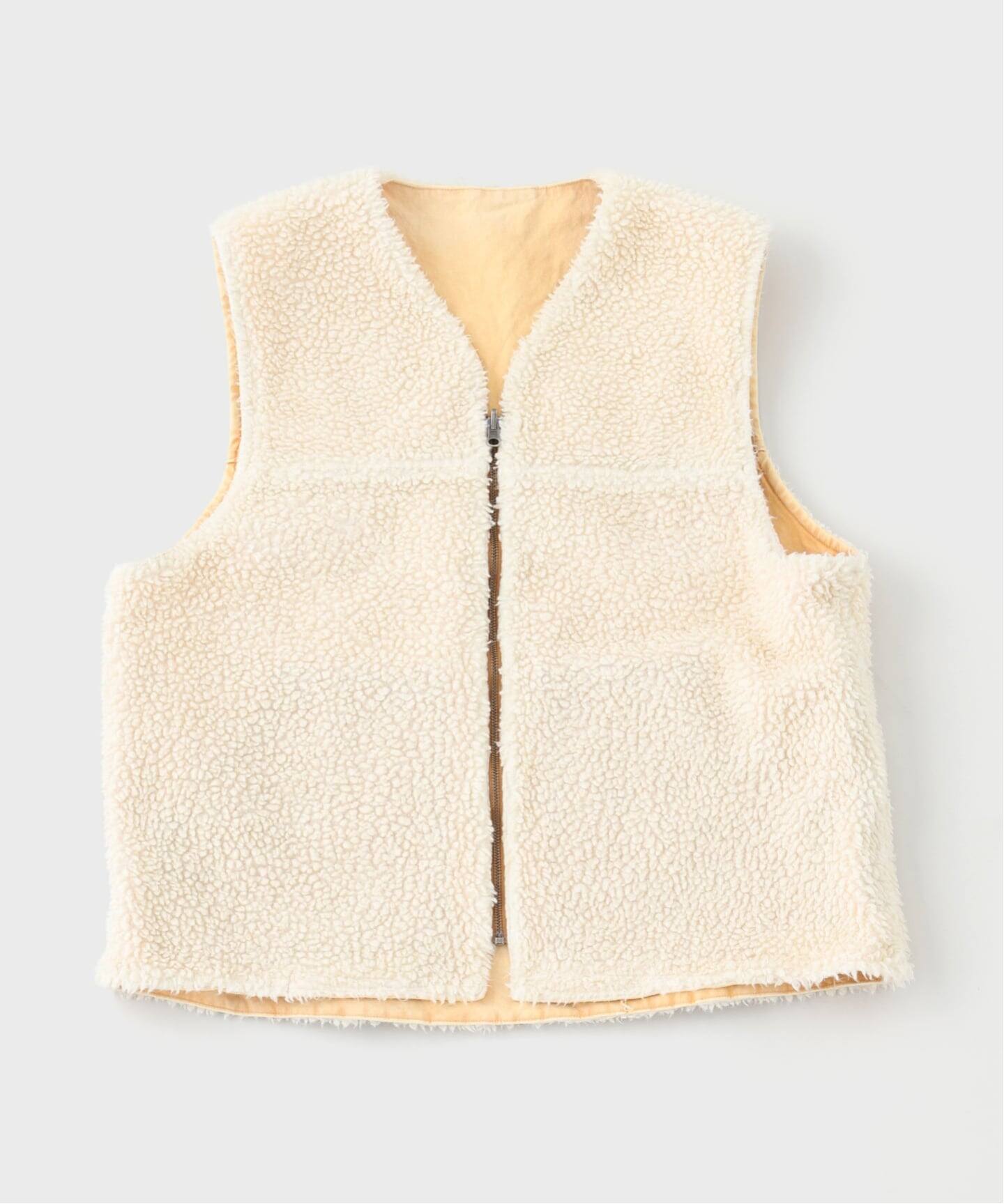 【ANACHRONORM】REVERSIBLE DUCK VEST ANACHRONORM / REMAKED REVERSIBLE DUCK VEST - YELLOW OCHER – BALANCE