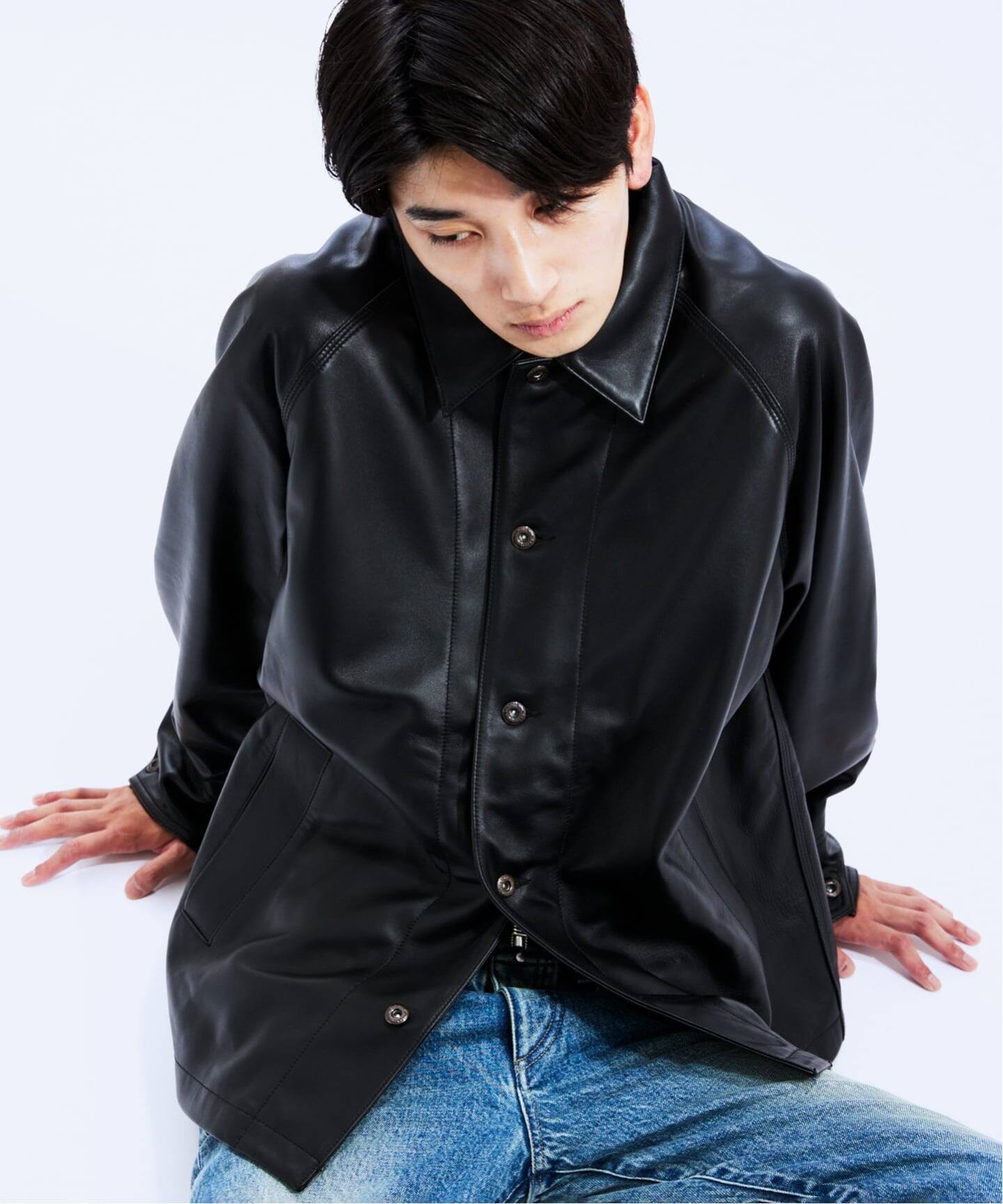 予約》Schott / ショット 別注 カバーオール（レザージャケット