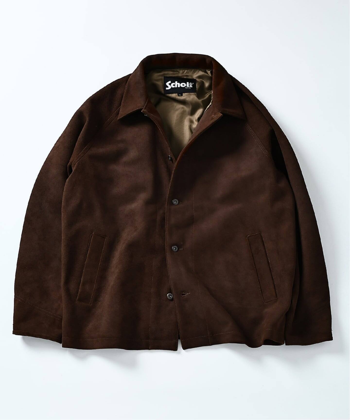 Schott / ショット 別注 スエード カバーオール（レザージャケット 