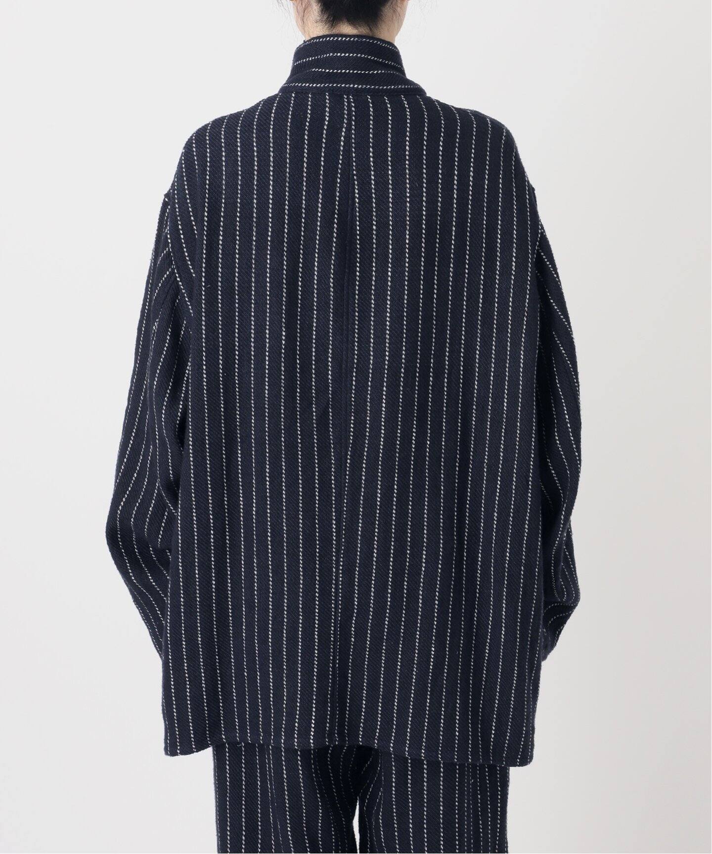 FOLL/フォル】khadi cotton stripe jacket（その他ブルゾン／アウター