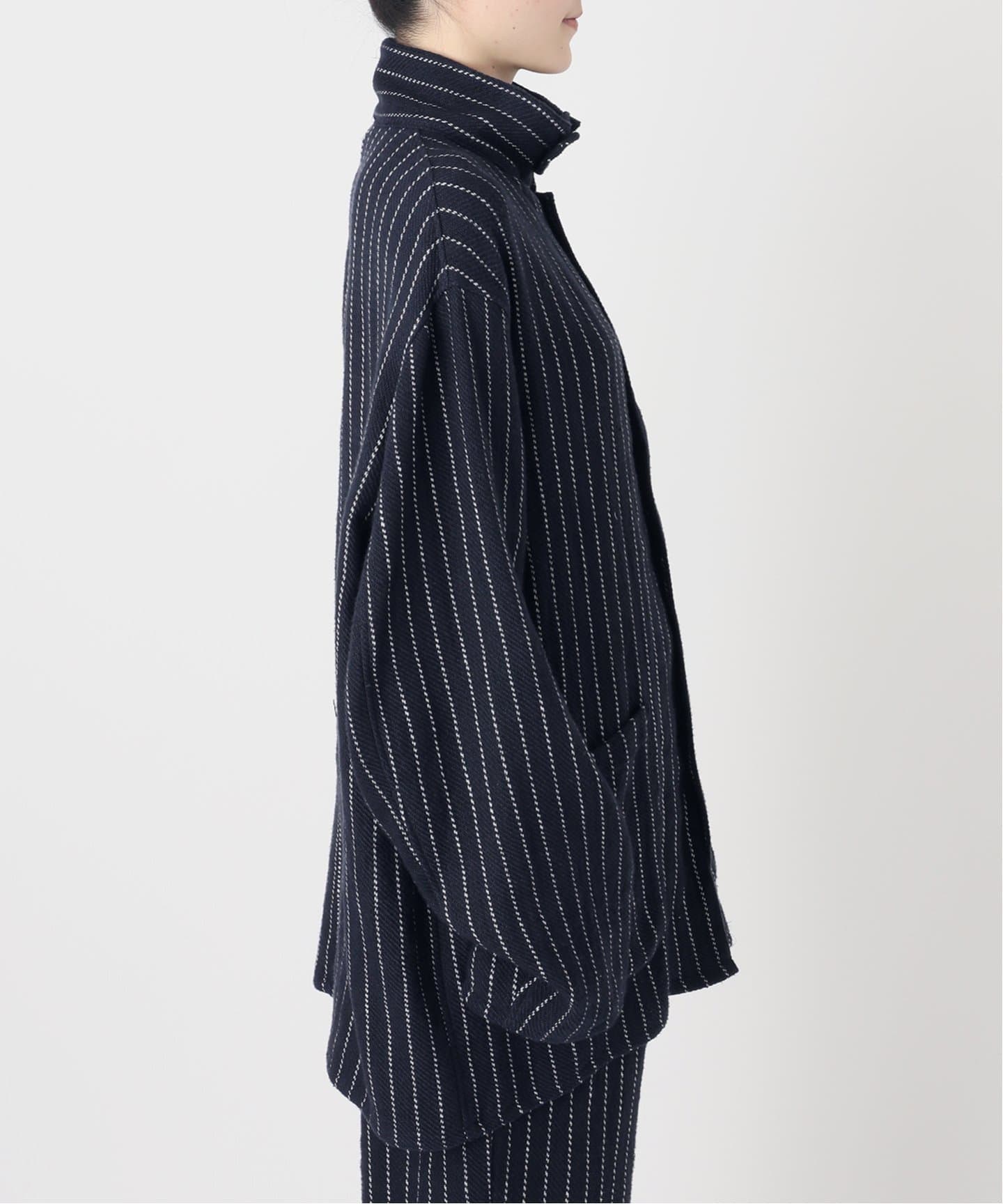 FOLL/フォル】khadi cotton stripe jacket（その他ブルゾン／アウター