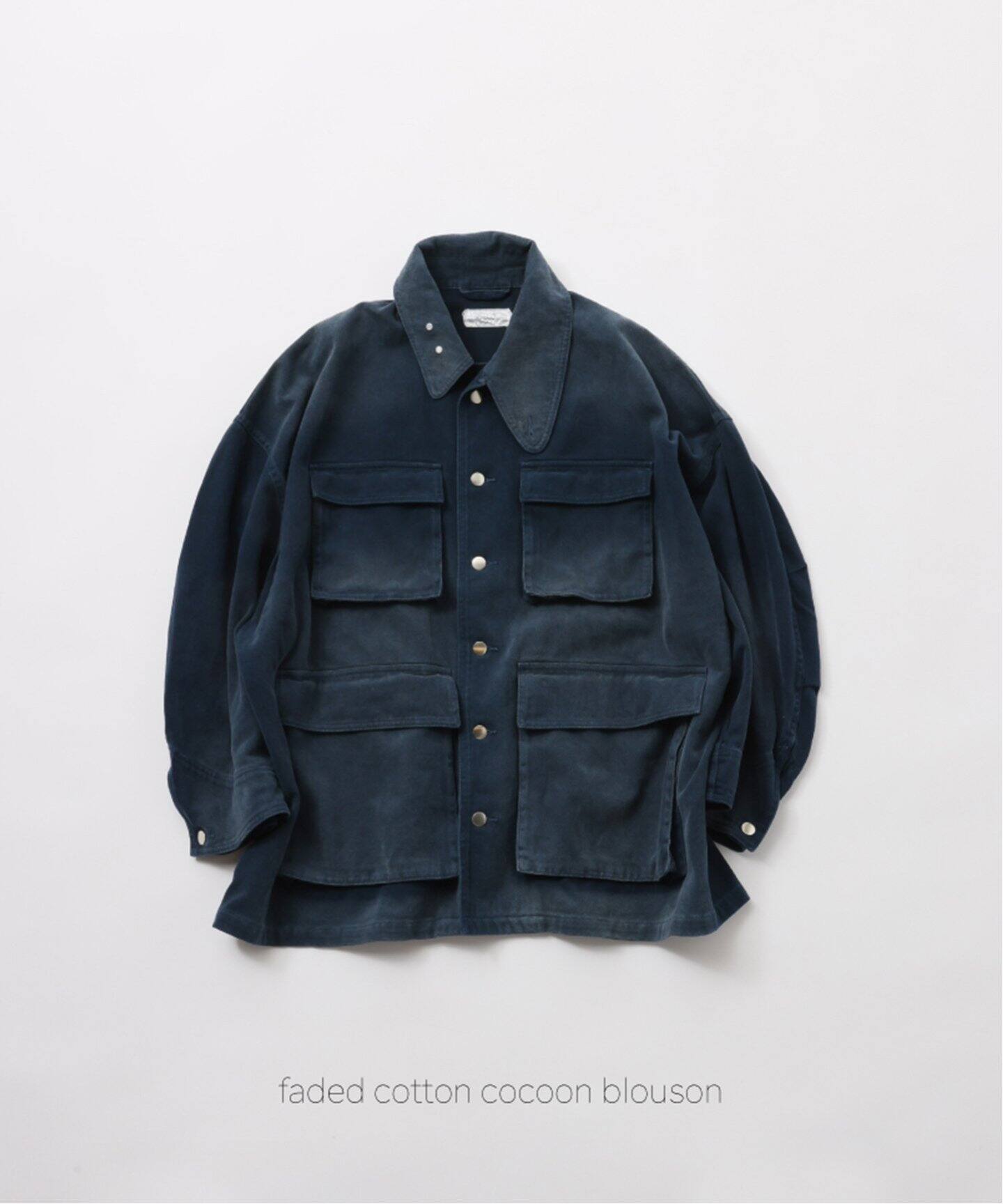 FOLL / フォル】faded cotton cocoon blouson（その他ブルゾン  