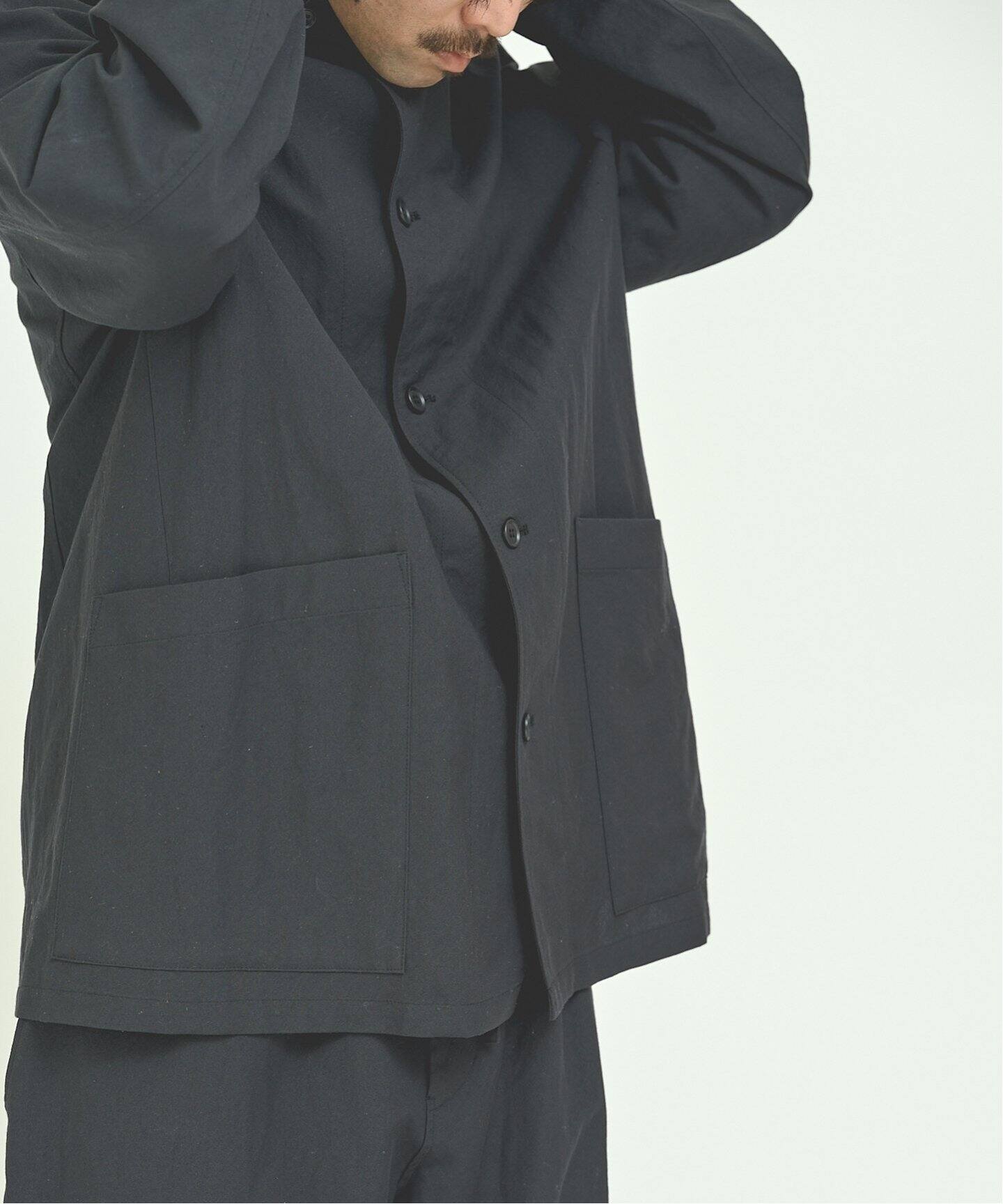 FOLLフォル(unfollow) 今期新作khadi jacket FOLL / フォル】washed wool linen light jacket（テーラード