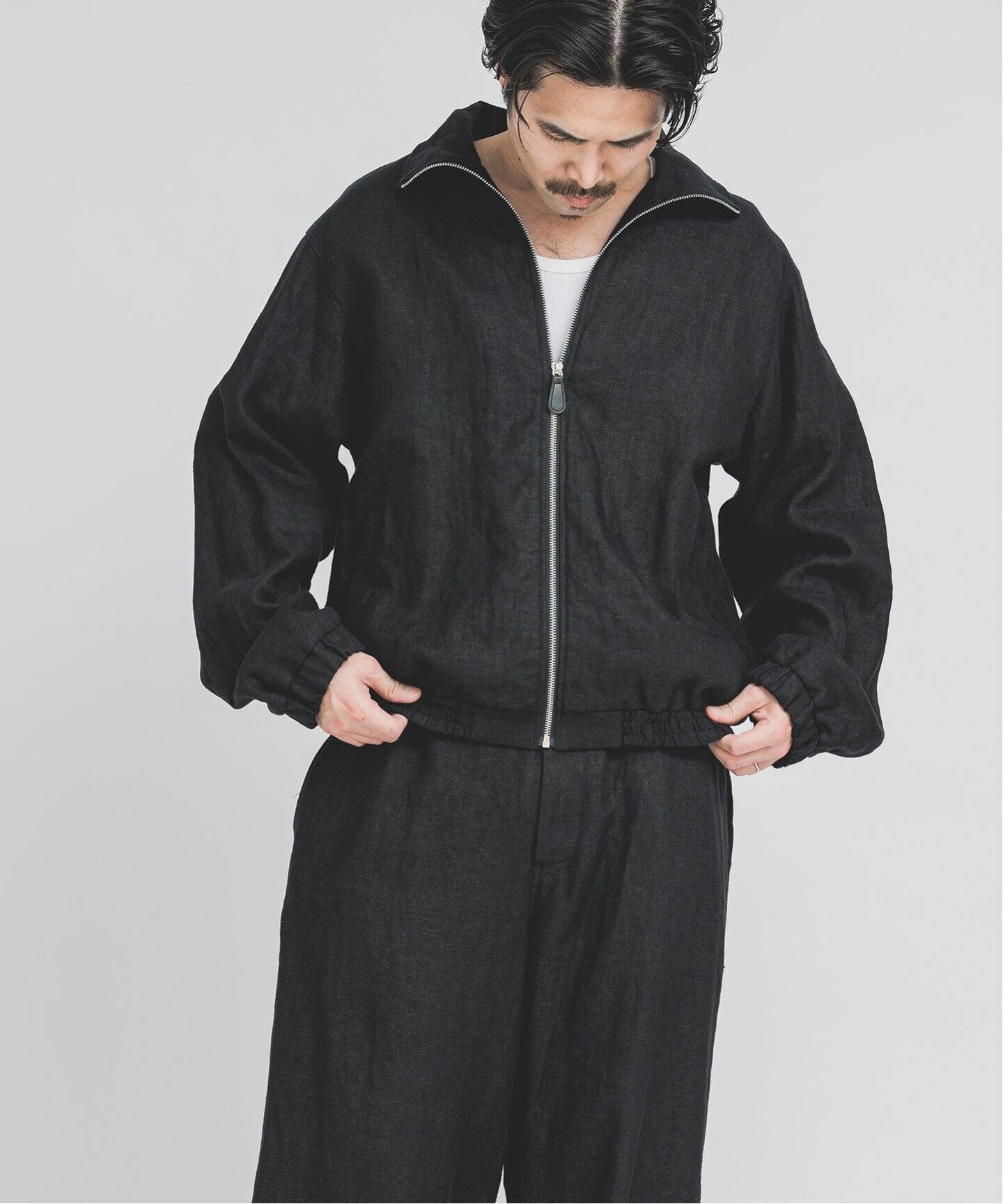 激安正規  FOLL / フォル】wet linen track jacket（その他ブルゾン ジャケット・アウター