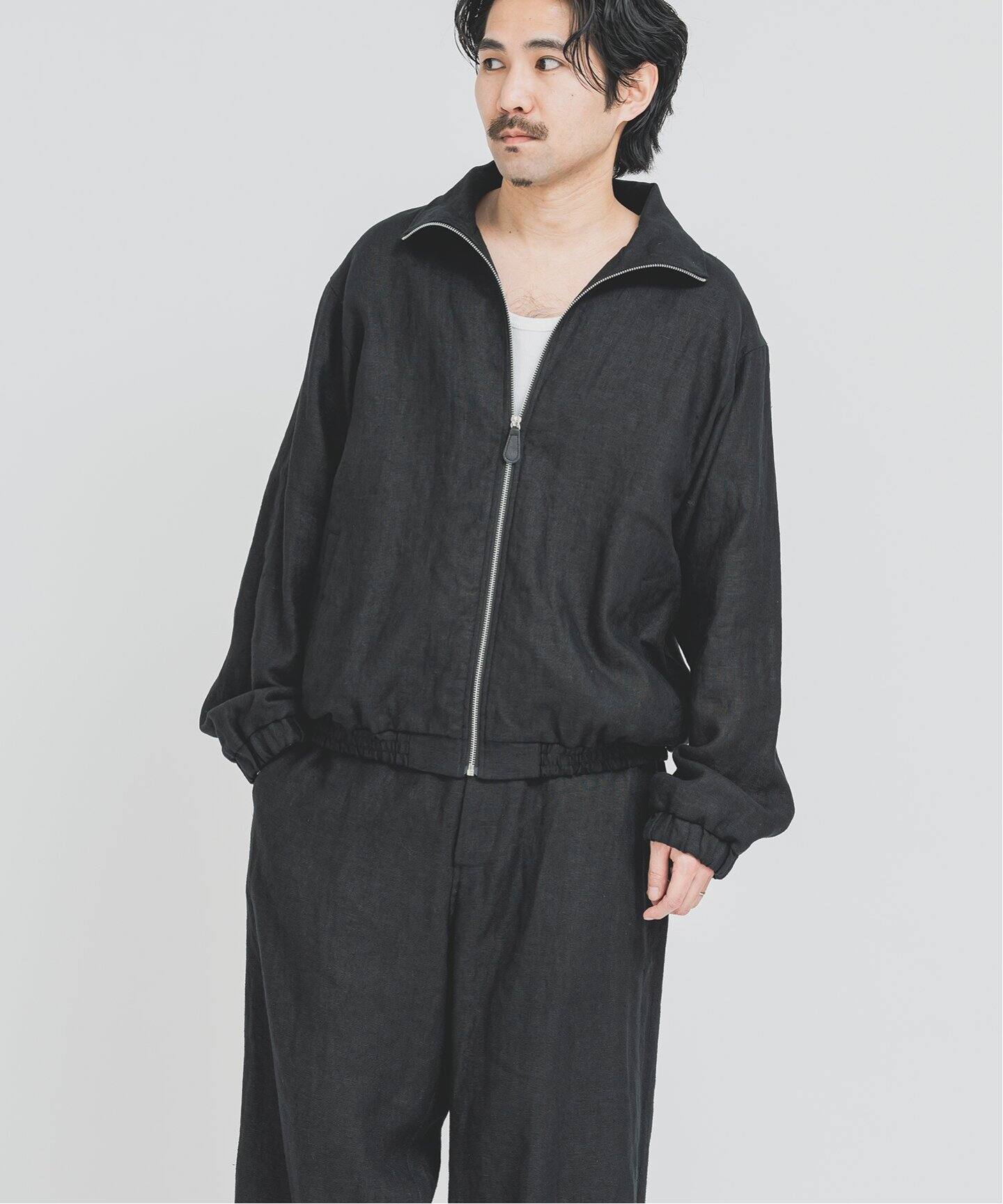 FOLL / フォル】wet linen track jacket（その他ブルゾン／アウター 