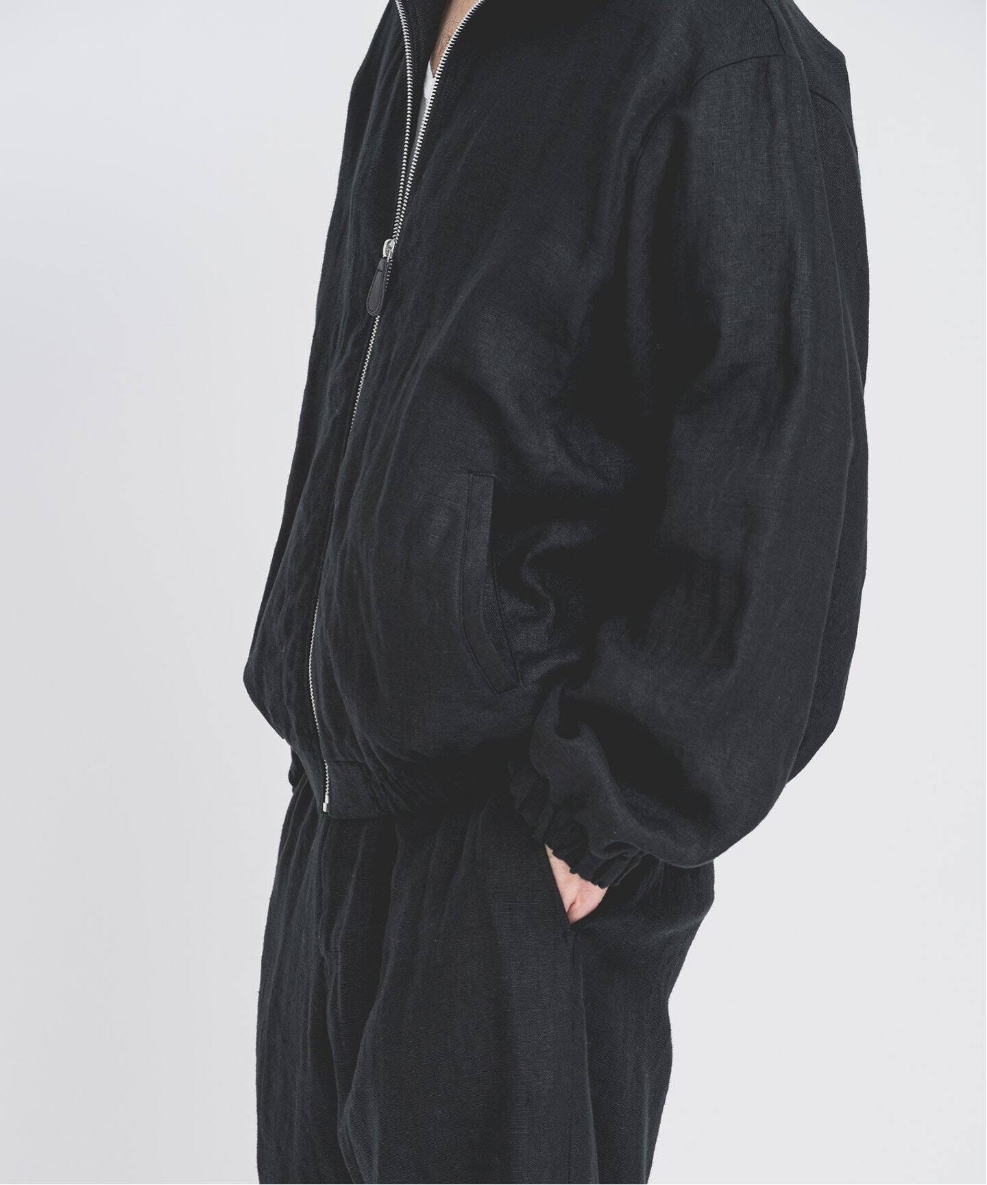 FOLL / フォル】wet linen track jacket（その他ブルゾン