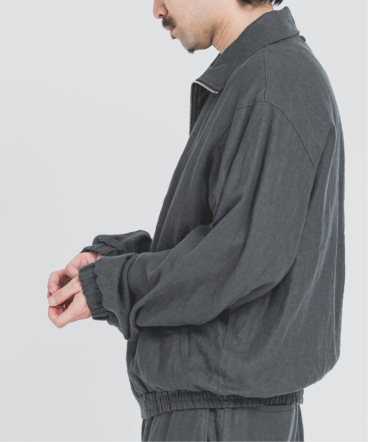UNFOLLOW【FOLL/フォル】wet linen track jacket