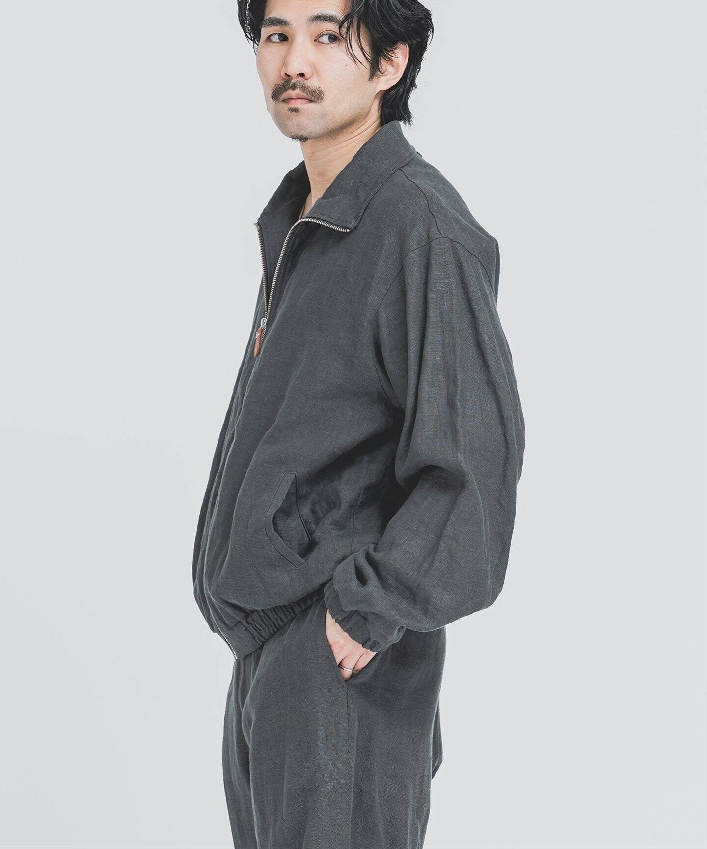 ジャケット・アウター yantor linen wool track jacket YANTOR Fall Jacket ヤントル ジャケット
