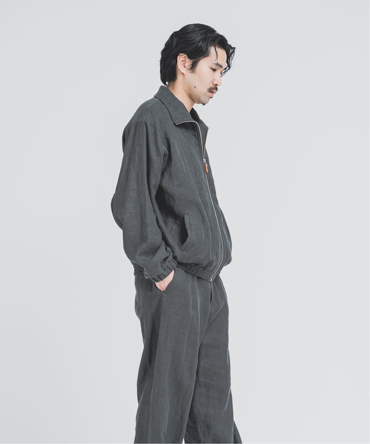FOLL / フォル】wet linen track jacket（その他ブルゾン