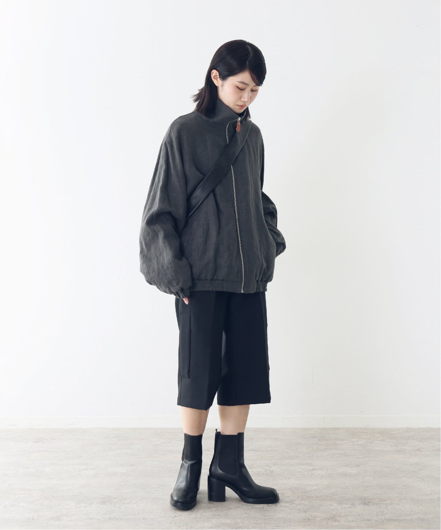 FOLL / フォル】wet linen track jacket（その他ブルゾン
