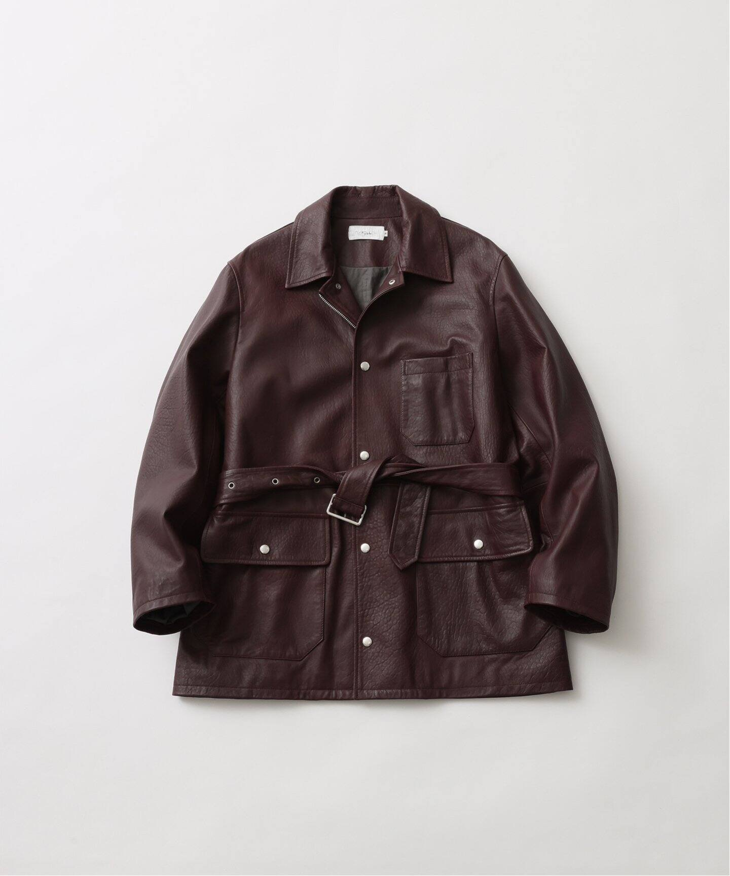 BLUNELLO CUCINELLI ラムレザー ニット 変形 ブルゾン 羊革 BLUNELLO