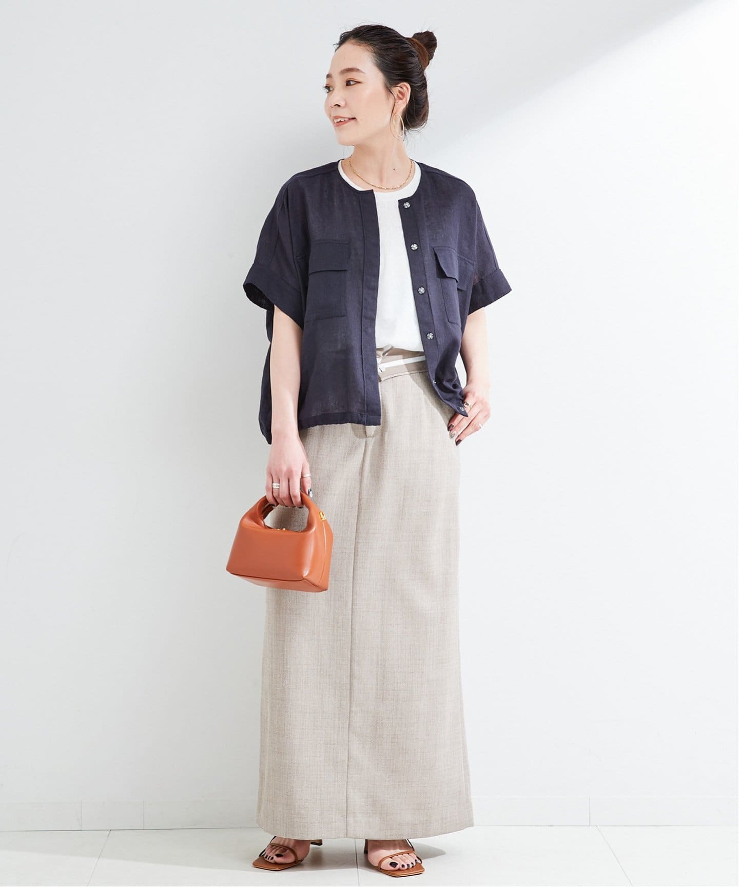 手洗い可 / リネンブレンドメッシュSSドルマンブルゾン（その他