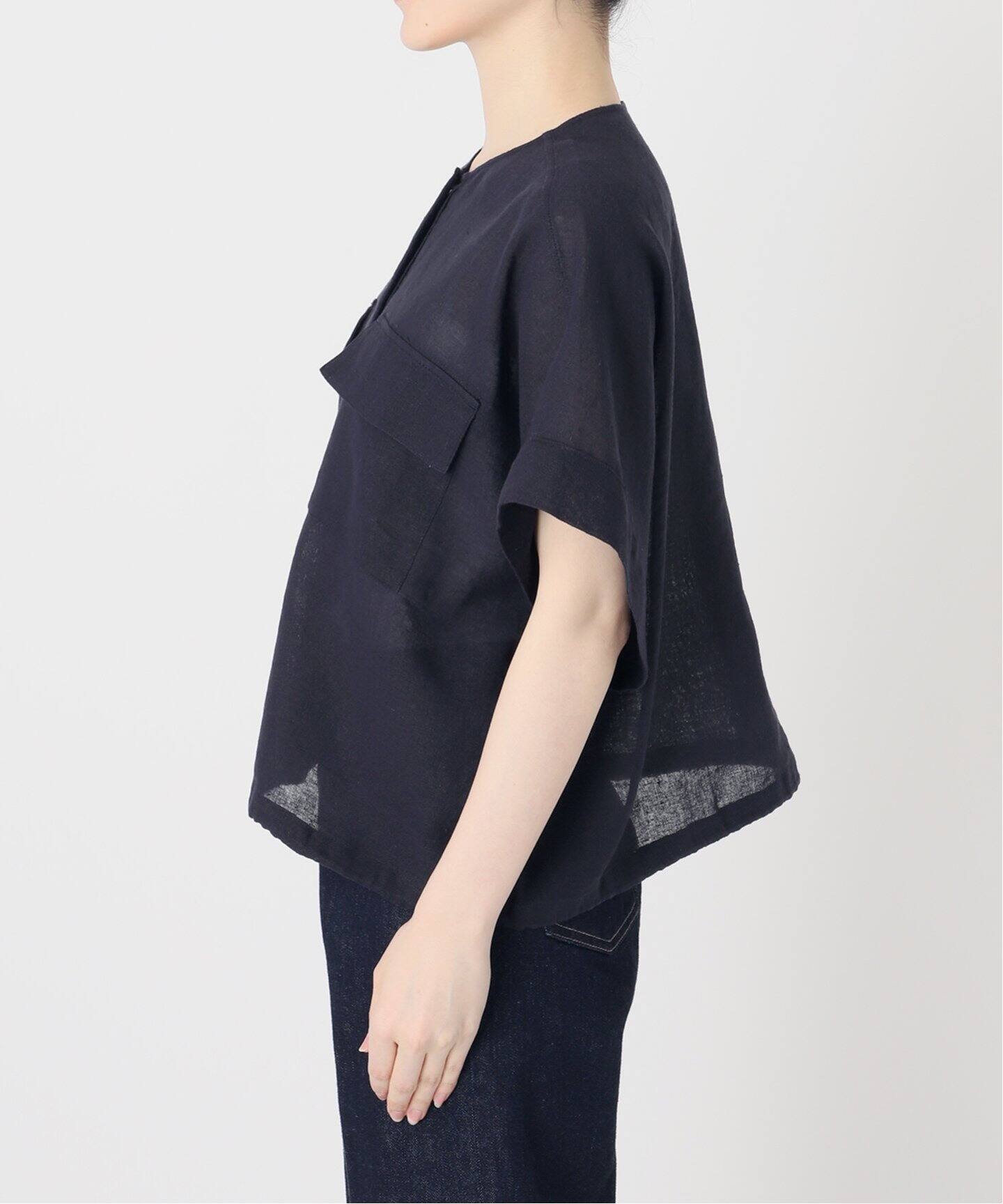 手洗い可 / リネンブレンドメッシュSSドルマンブルゾン（その他