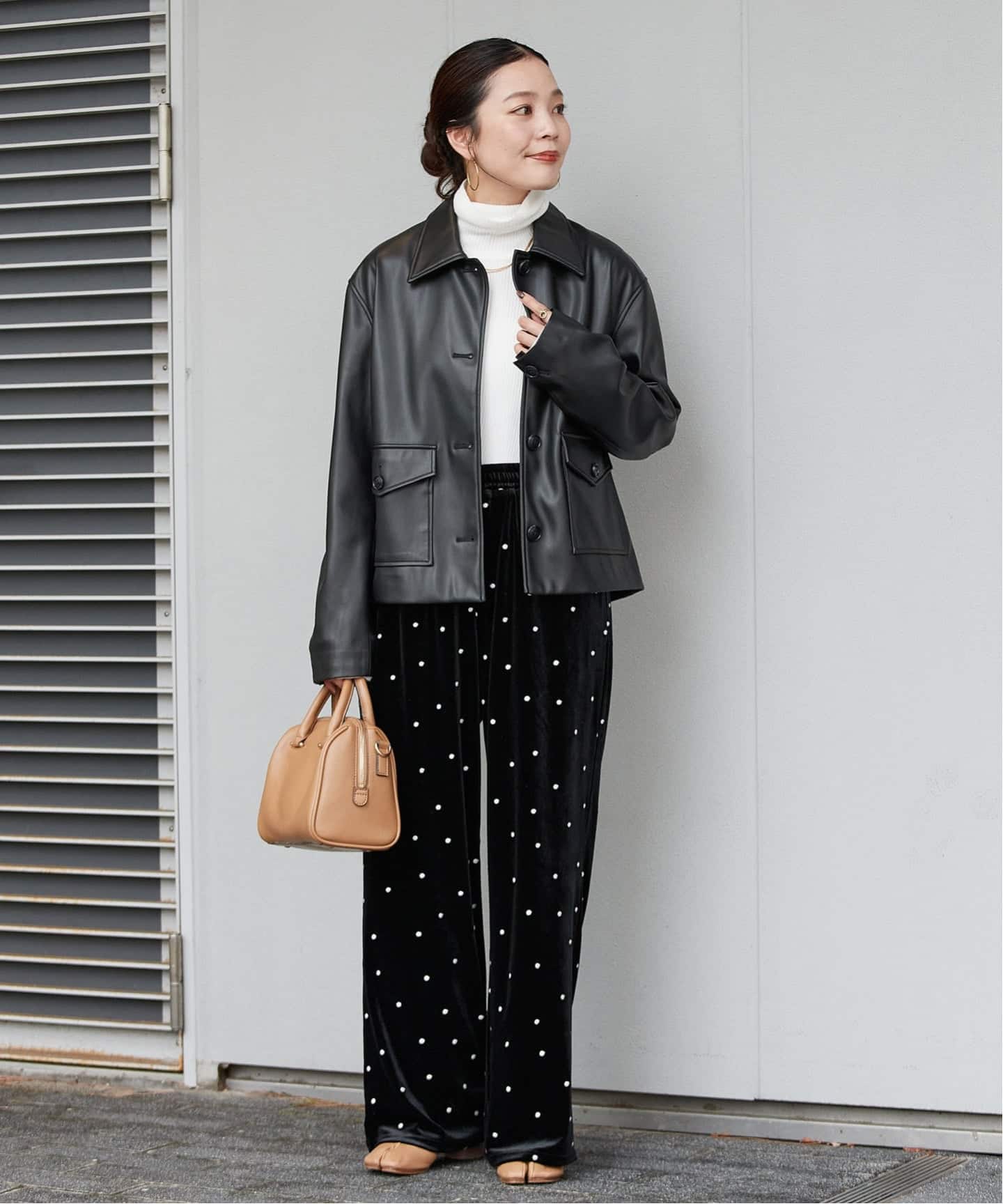 ベーセーストック（B．C STOCK）/フェイクレザーボクシーカバーオール フェイクレザーボクシーカバーオール（カバーオール）｜B.C STOCK