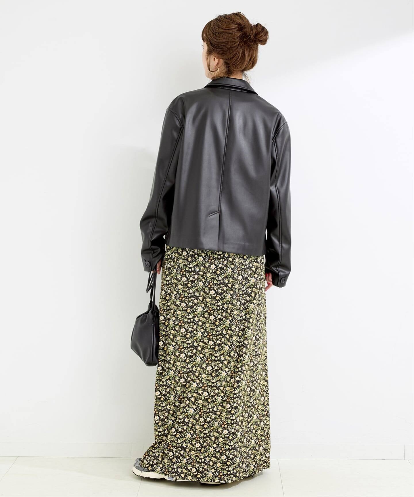 フェイクレザーボクシーカバーオール（カバーオール）｜B.C STOCK