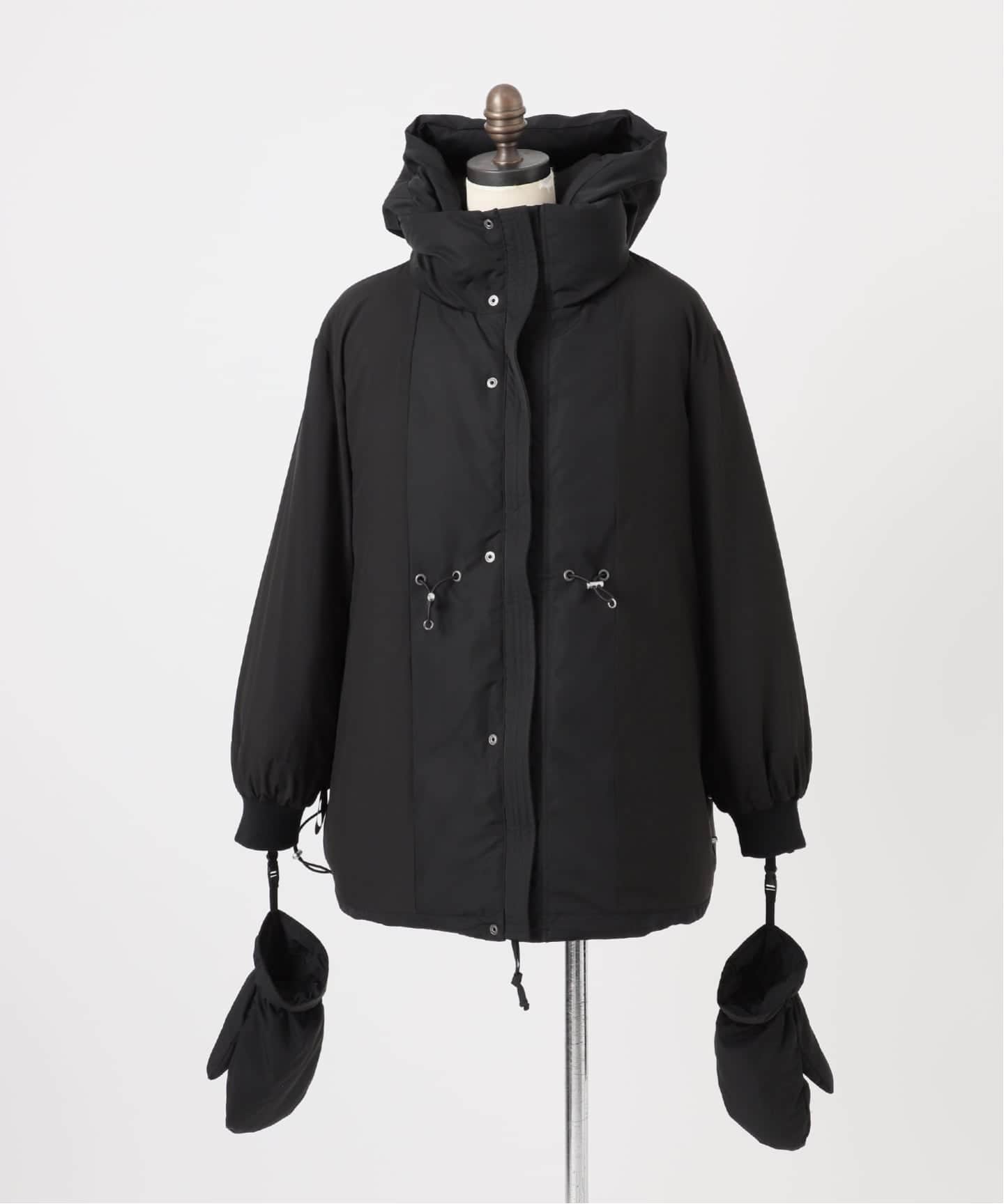 撥水 / 撥油 / フラッフィーフーディミトンダウン（ダウンジャケット