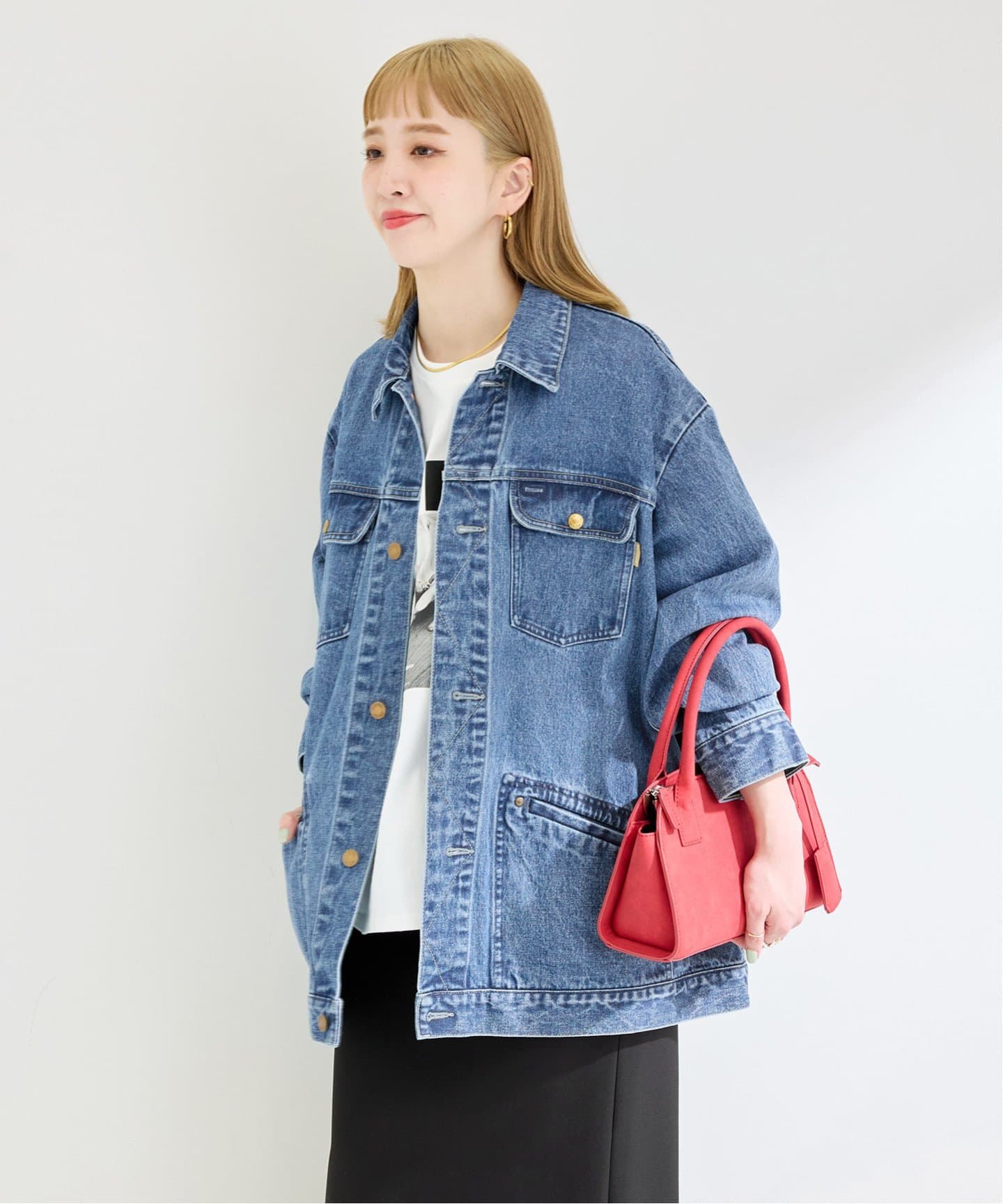 DU JOUR/デュ ジュール RIDING JEAN JACKETのコーディネート