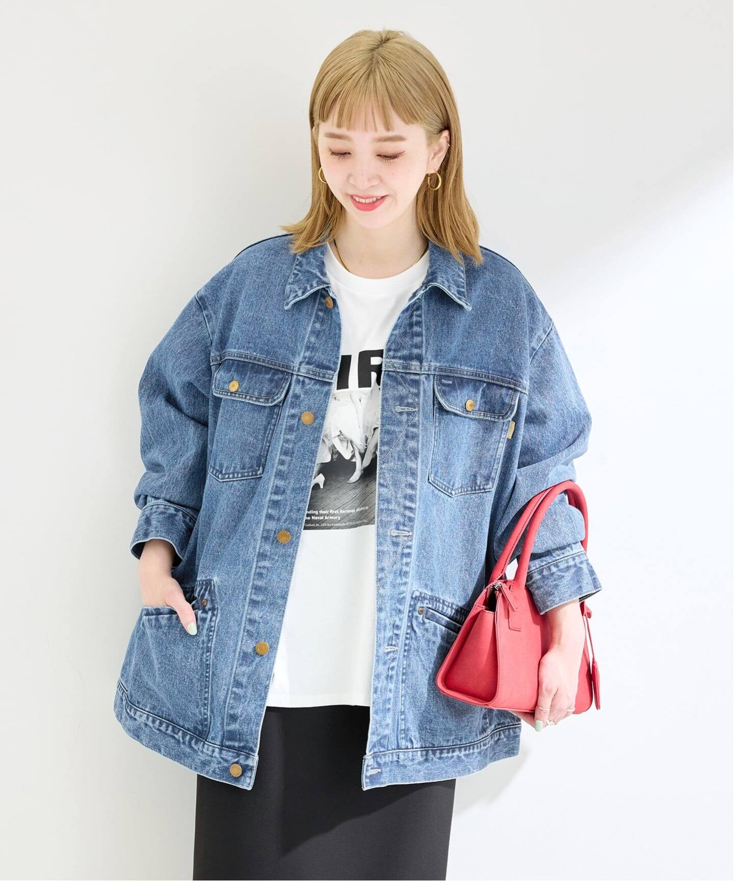 追加》ウォッシャブル / DU JOUR/デュ ジュール RIDING JEAN JACKET 