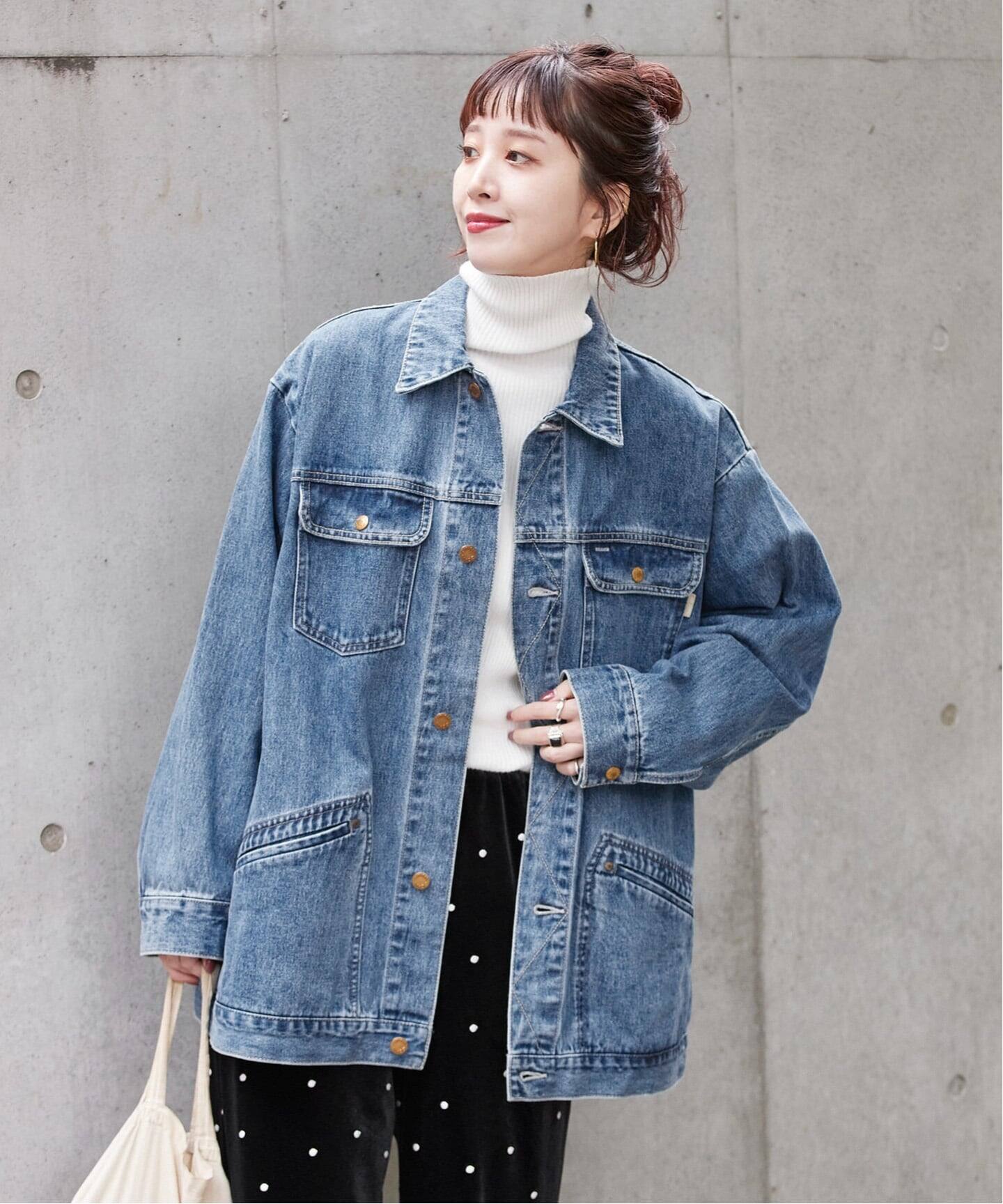 追加》ウォッシャブル / DU JOUR/デュ ジュール RIDING JEAN JACKET 