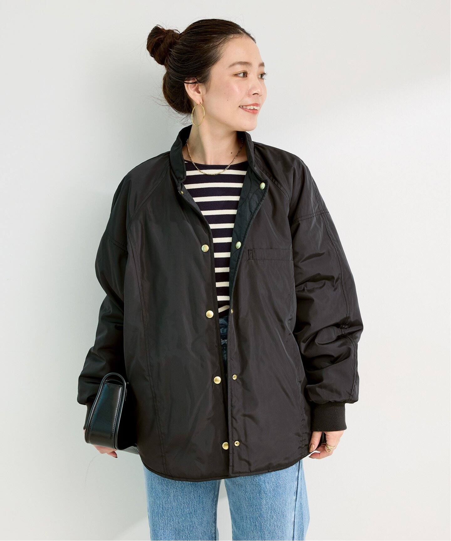 ウォッシャブル / キルティングリバーシブルブルゾン（その他ブルゾン