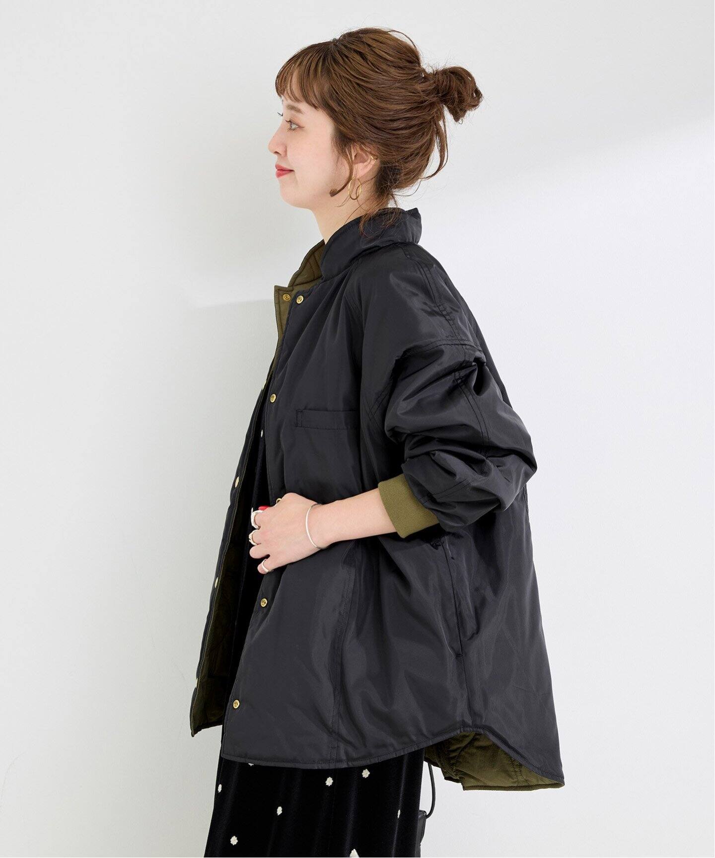 ウォッシャブル / キルティングリバーシブルブルゾン（その他ブルゾン