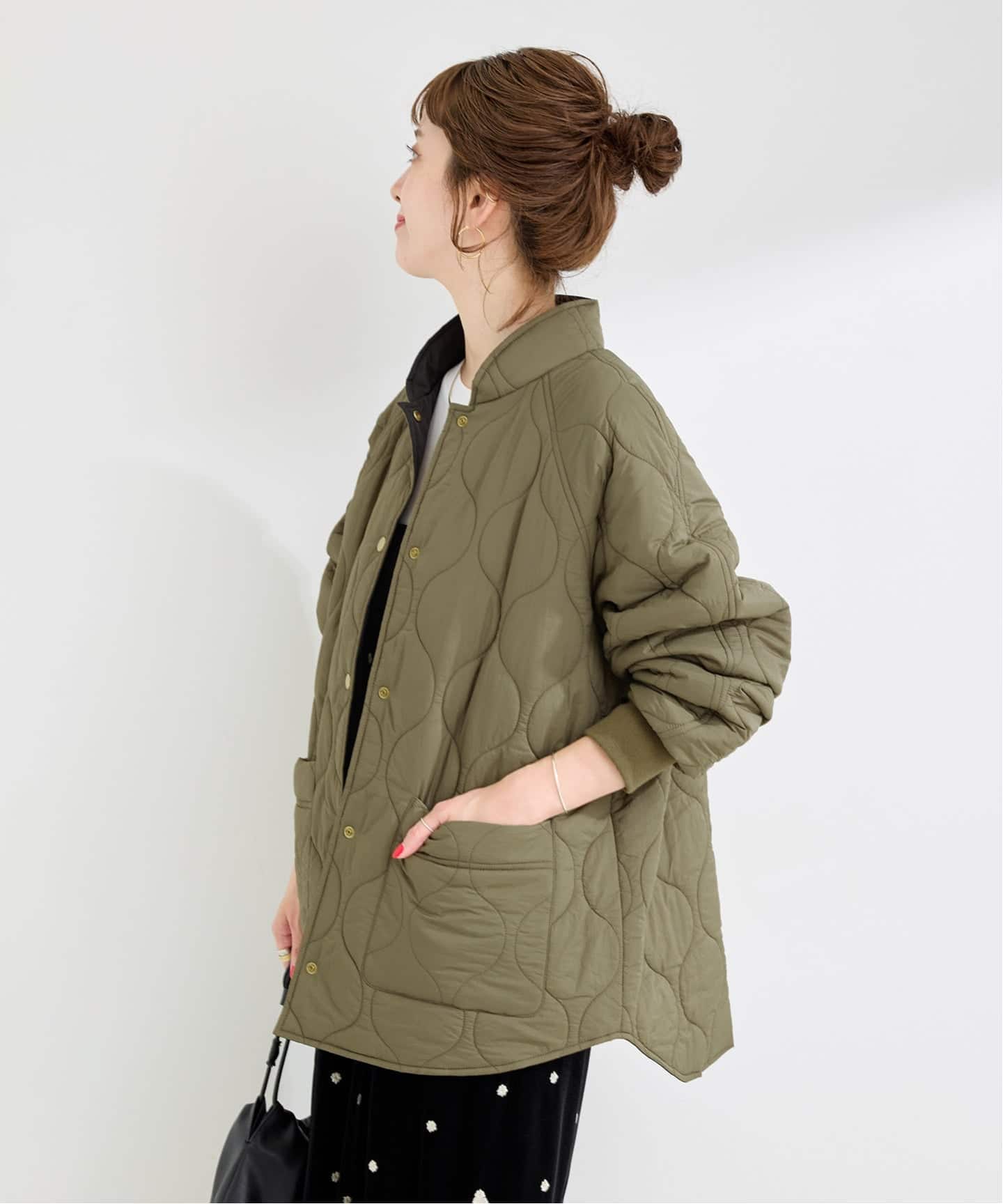 追加》ウォッシャブル / キルティングリバーシブルブルゾン（その他