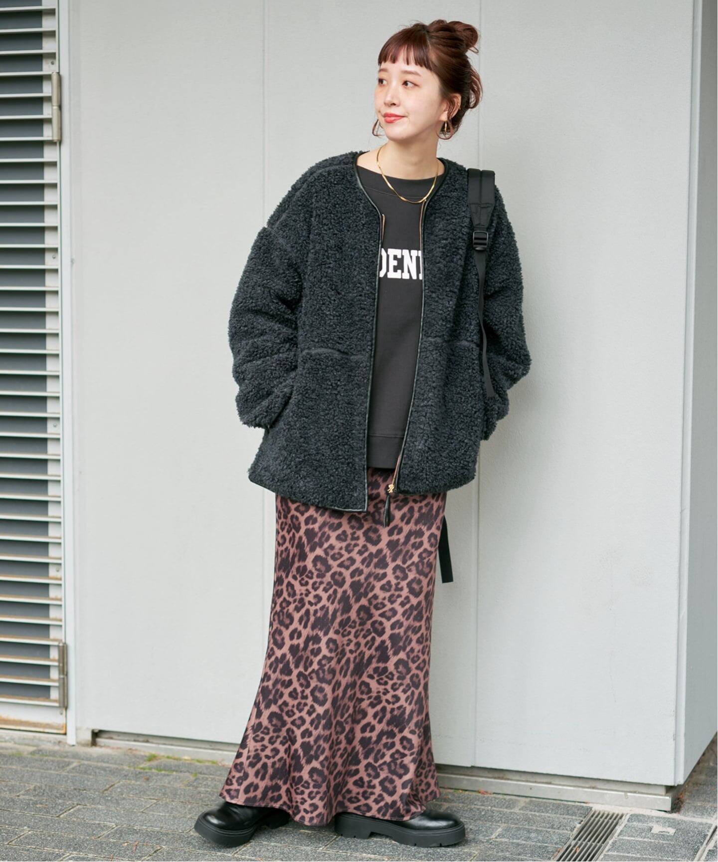 S/Mサイズ展開》ボアパイピングブルゾン2（ボア・フリース）｜B.C