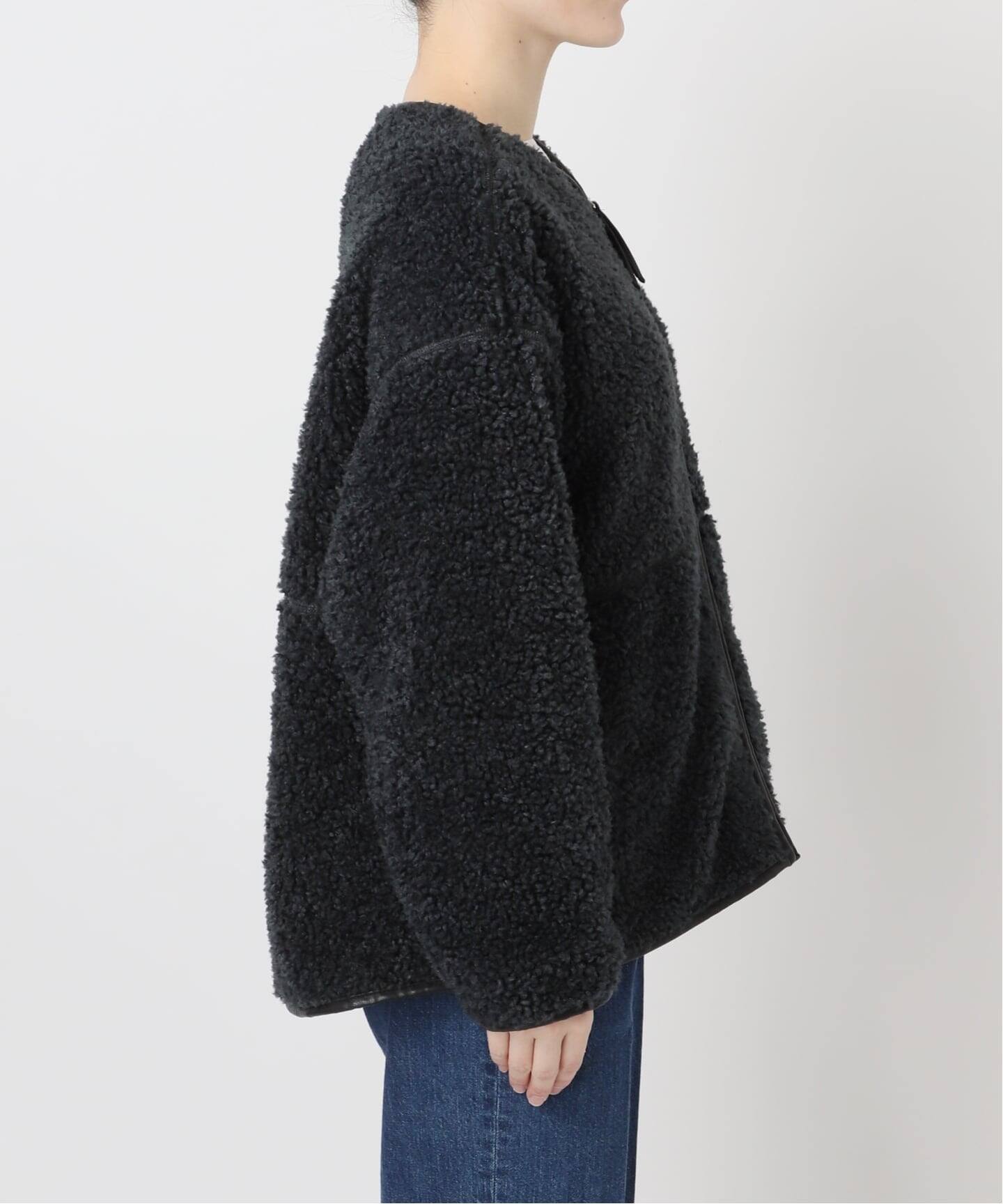 S/Mサイズ展開》ボアパイピングブルゾン2（ボア・フリース）｜B.C