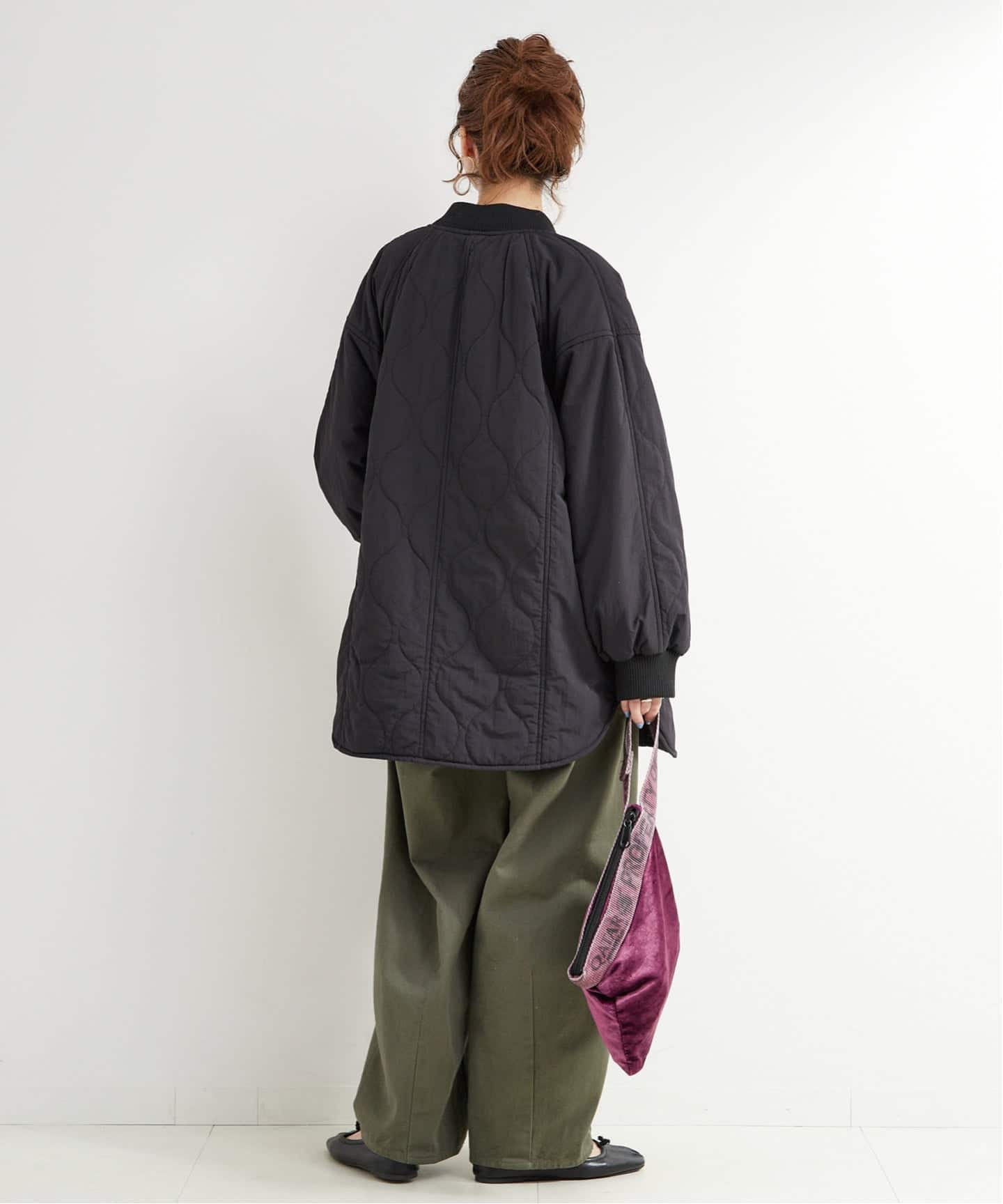 【タグ付き未新品使用品】B.C STOCK リブ付き中綿ブルゾン 追加》保温 / リブ付き中綿ブルゾン（MA-1）｜B.C STOCK（ベー