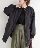 《追加3》【WEB+一部店舗限定】保温 / リブ付き中綿ブルゾン