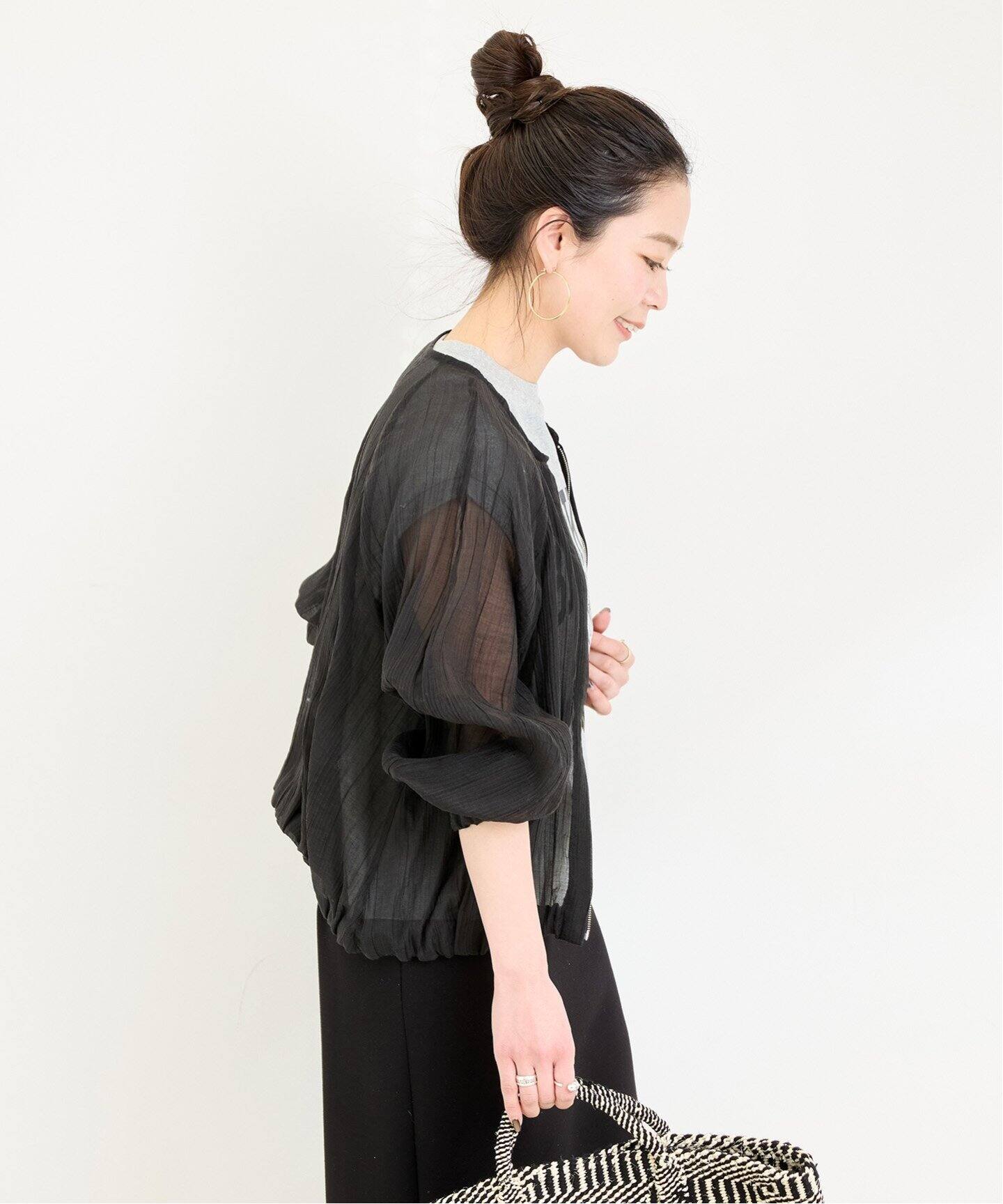 black grows 伸縮ストック　BC ベーセーストック B.C STOCK 《追加3》シアーブルゾン