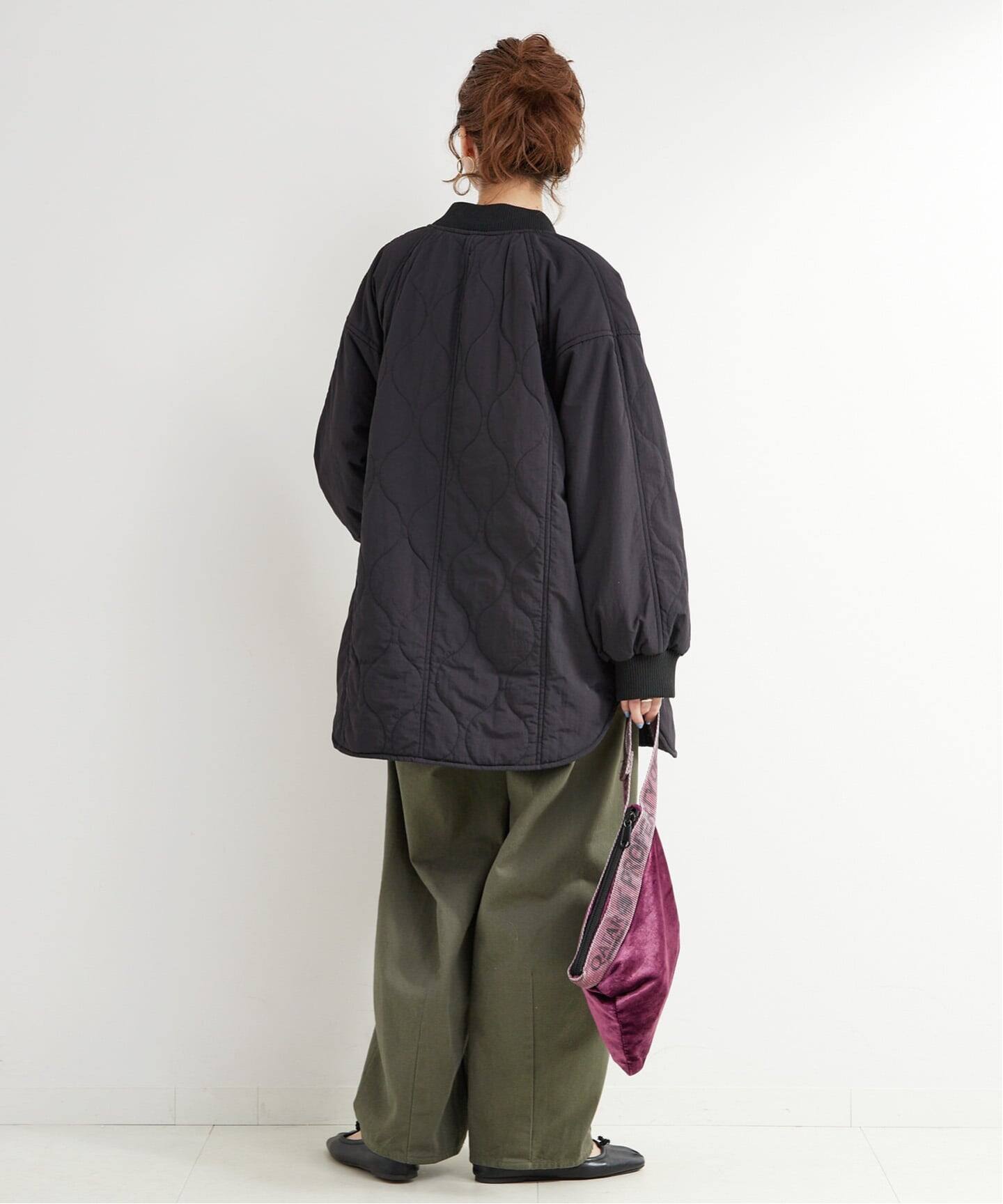 追加4》保温 / リブ付き中綿ブルゾン（中綿・キルティング）｜B.C