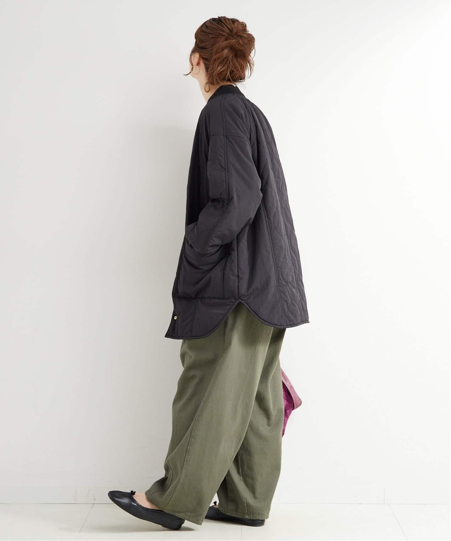 追加5》保温 / リブ付き中綿ブルゾン（中綿・キルティング）｜B.C