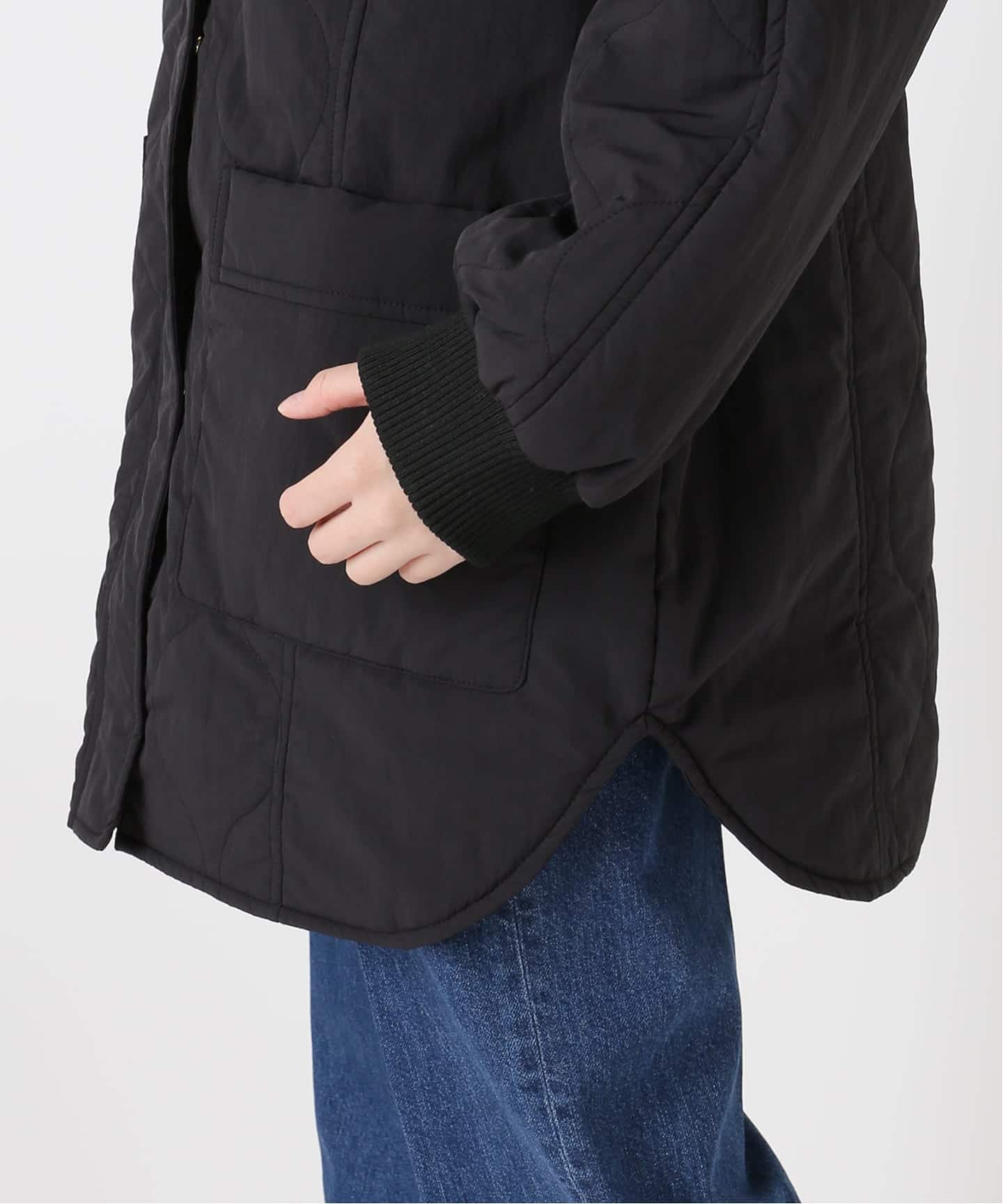 追加5》保温 / リブ付き中綿ブルゾン（中綿・キルティング）｜B.C