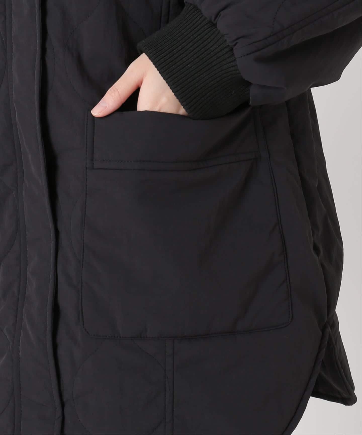 追加5》保温 / リブ付き中綿ブルゾン（中綿・キルティング）｜B.C