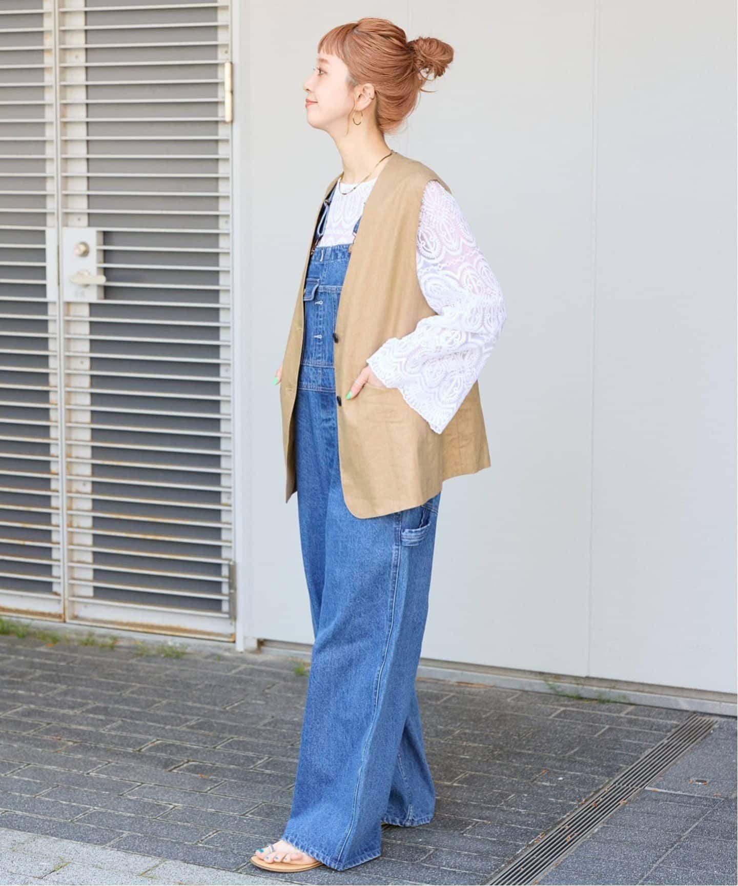 B.C STOCK フレンチリネンジレ 追加》フレンチリネンジレ（ベスト）｜B.C STOCK（ベーセー