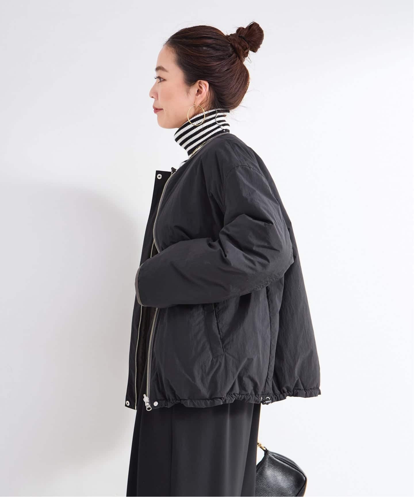 保温性 / ナイロンタフタ / 刺繍キルトリバーシブルブルゾン（その他