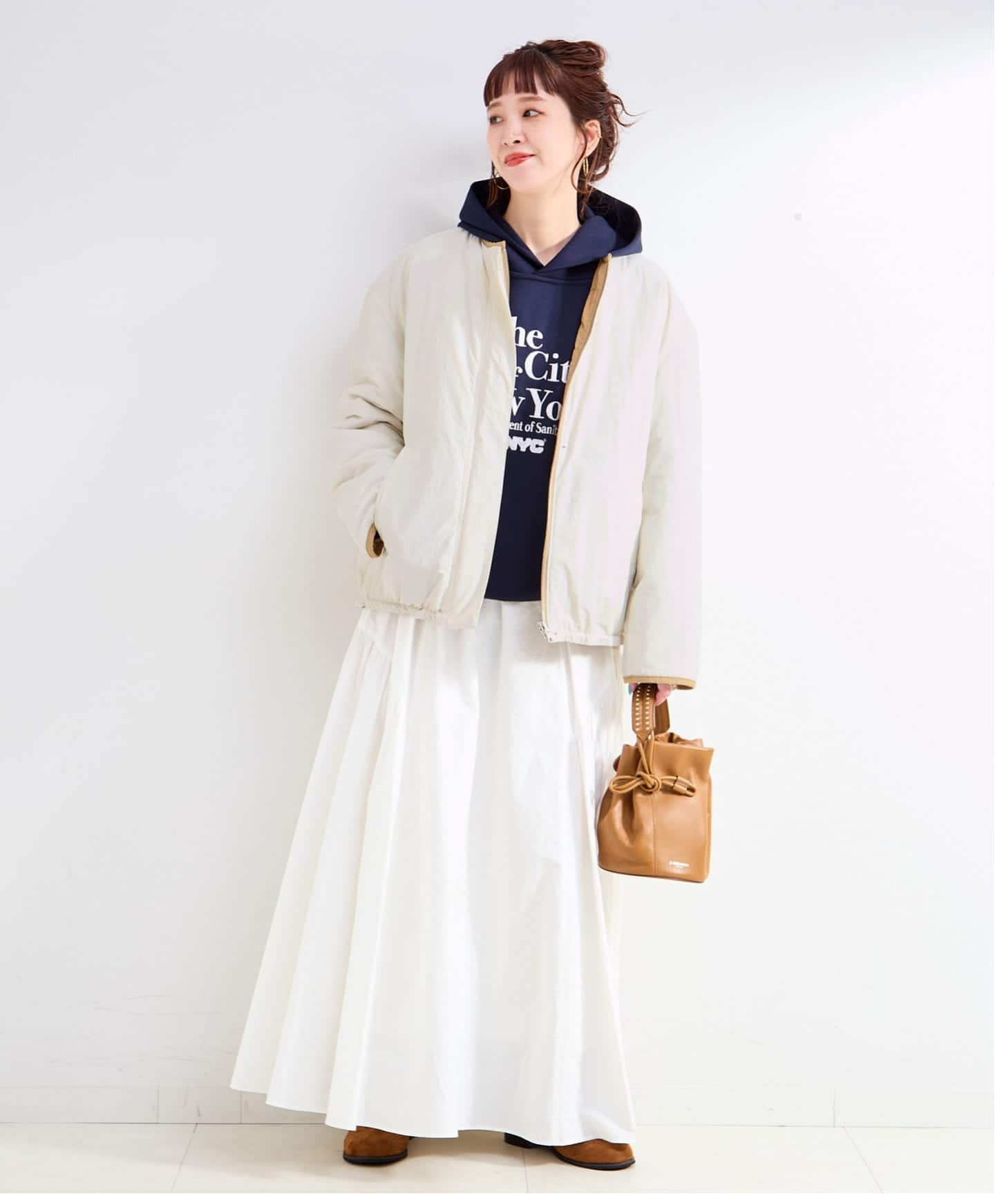 保温性 / ナイロンタフタ / 刺繍キルトリバーシブルブルゾン（その他