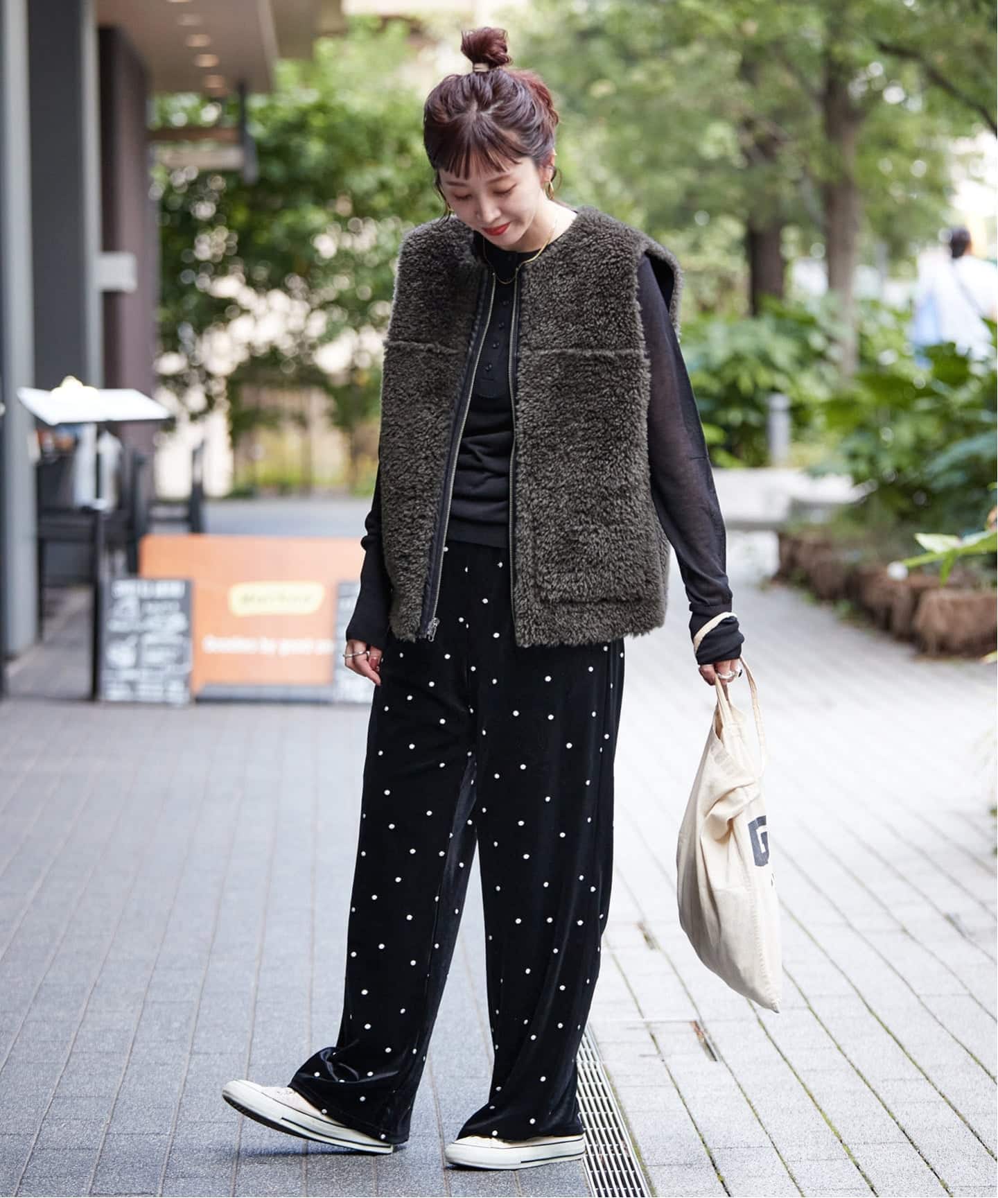 ムートンライクリバーシブルベスト（ベスト）｜B.C STOCK（ベーセー