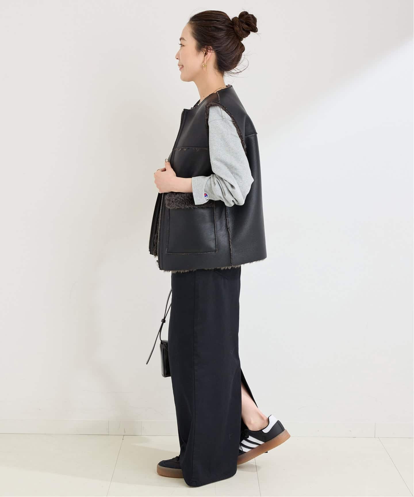 【美品・新品】B.C STOCK ムートンライクリバーシブルベスト ムートンライクリバーシブルベスト（その他アウター）｜B.C STOCK