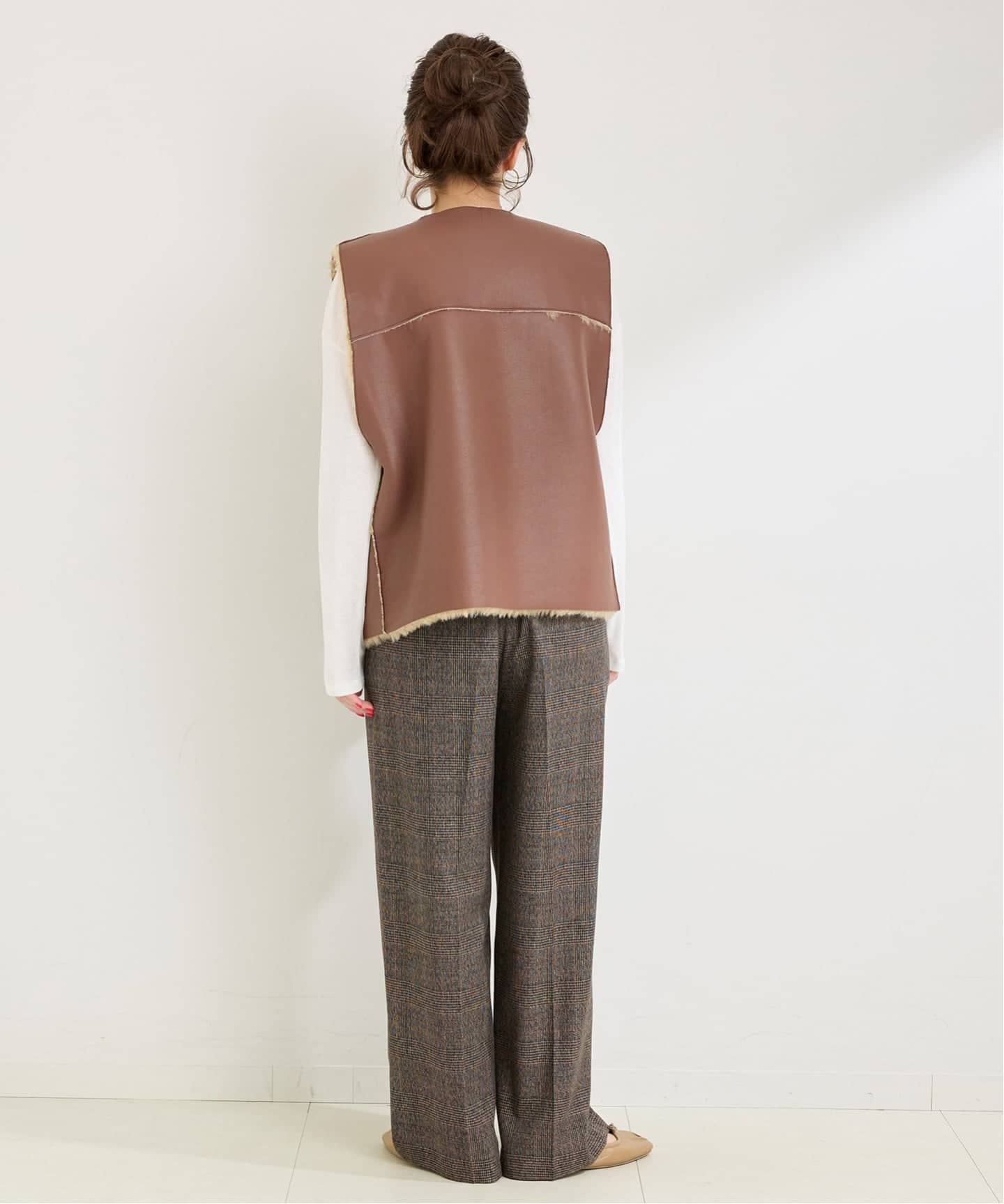 ムートンライクリバーシブルベスト（ベスト）｜B.C STOCK（ベーセー