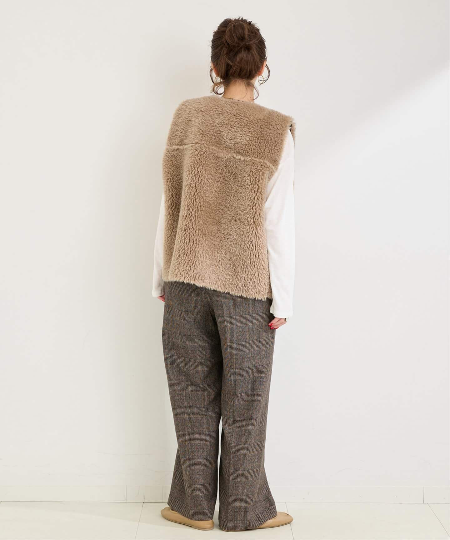 ムートンライクリバーシブルベスト（ベスト）｜B.C STOCK（ベーセー