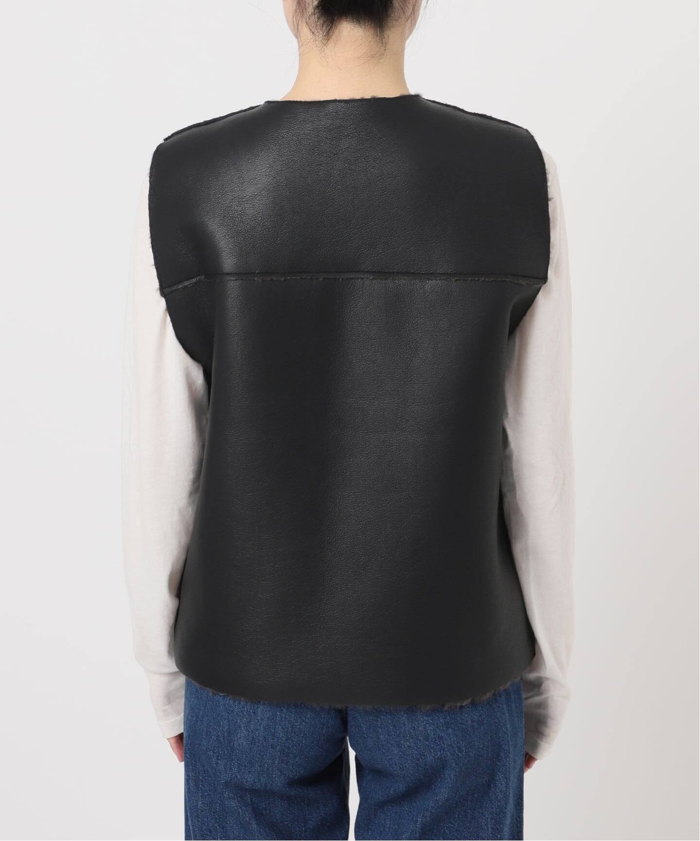 ムートンライクリバーシブルベスト（ベスト）｜B.C STOCK（ベーセー