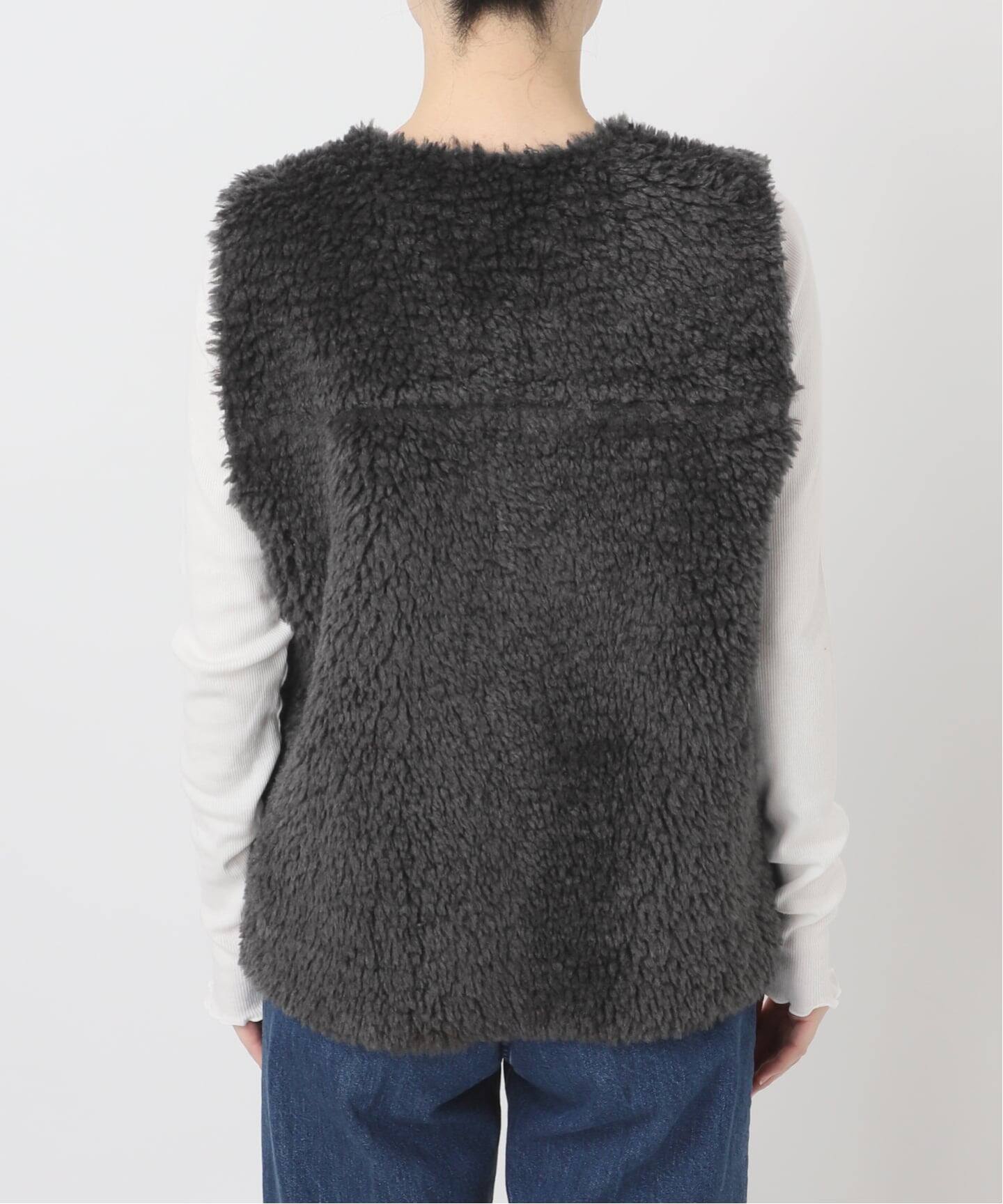 ムートンライクリバーシブルベスト2（ベスト）｜B.C STOCK（ベーセー