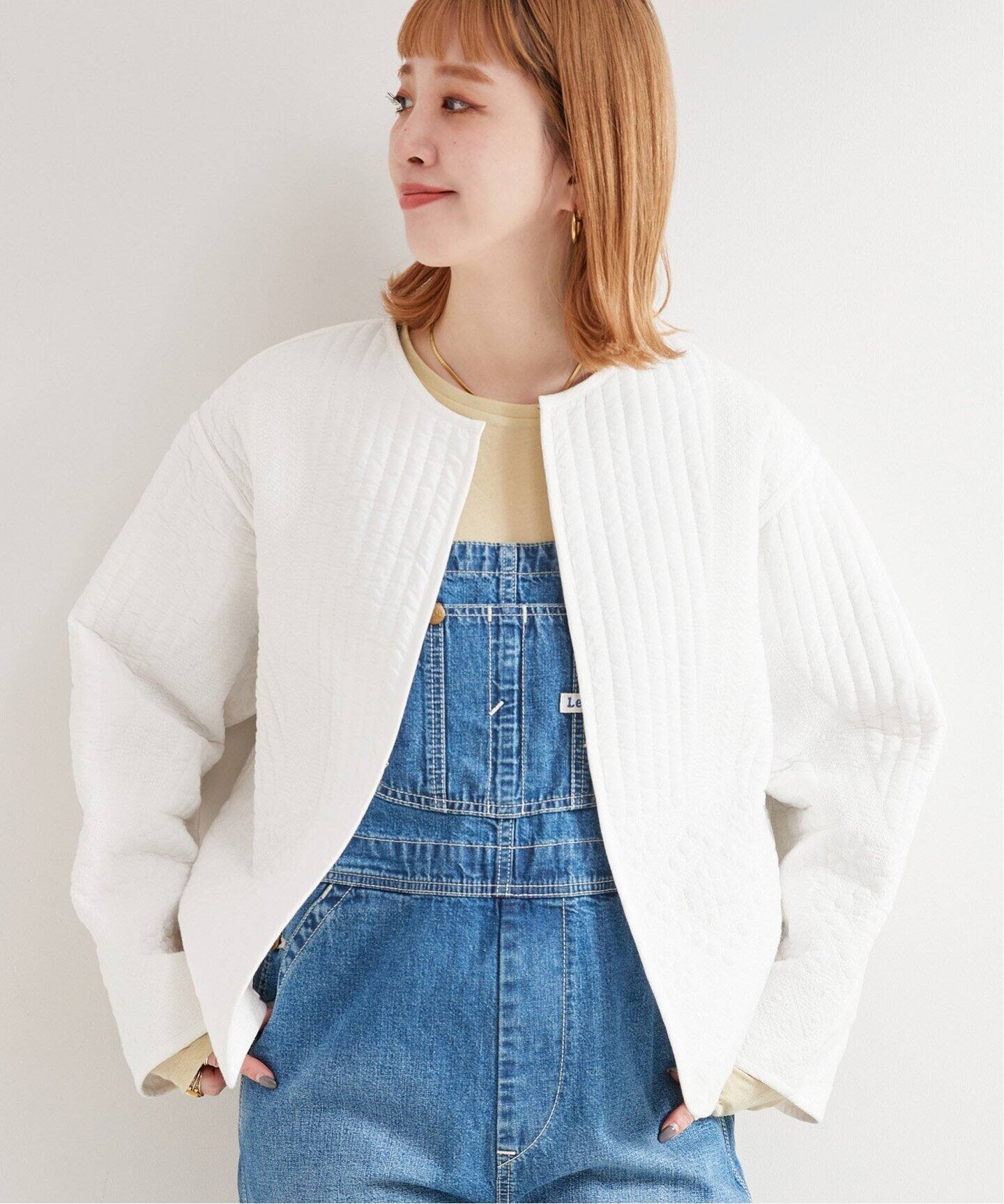 キルティング刺繍ジャケット（中綿・キルティング）｜B.C STOCK（ベー 