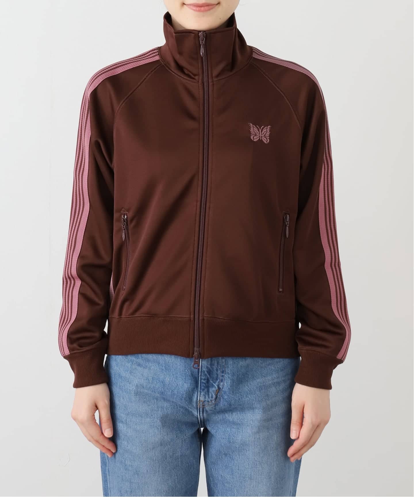 トップス needles Track Jacket - Poly Smooth Needles/別注 Track Jacket PolySmooth Black×Purple｜Daytona